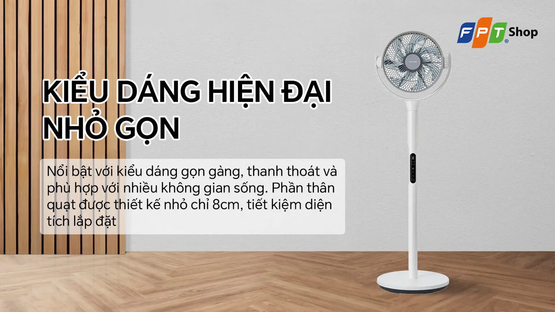 Quạt đứng Toshiba 7 cánh F-DSC50XVN(W) 20W