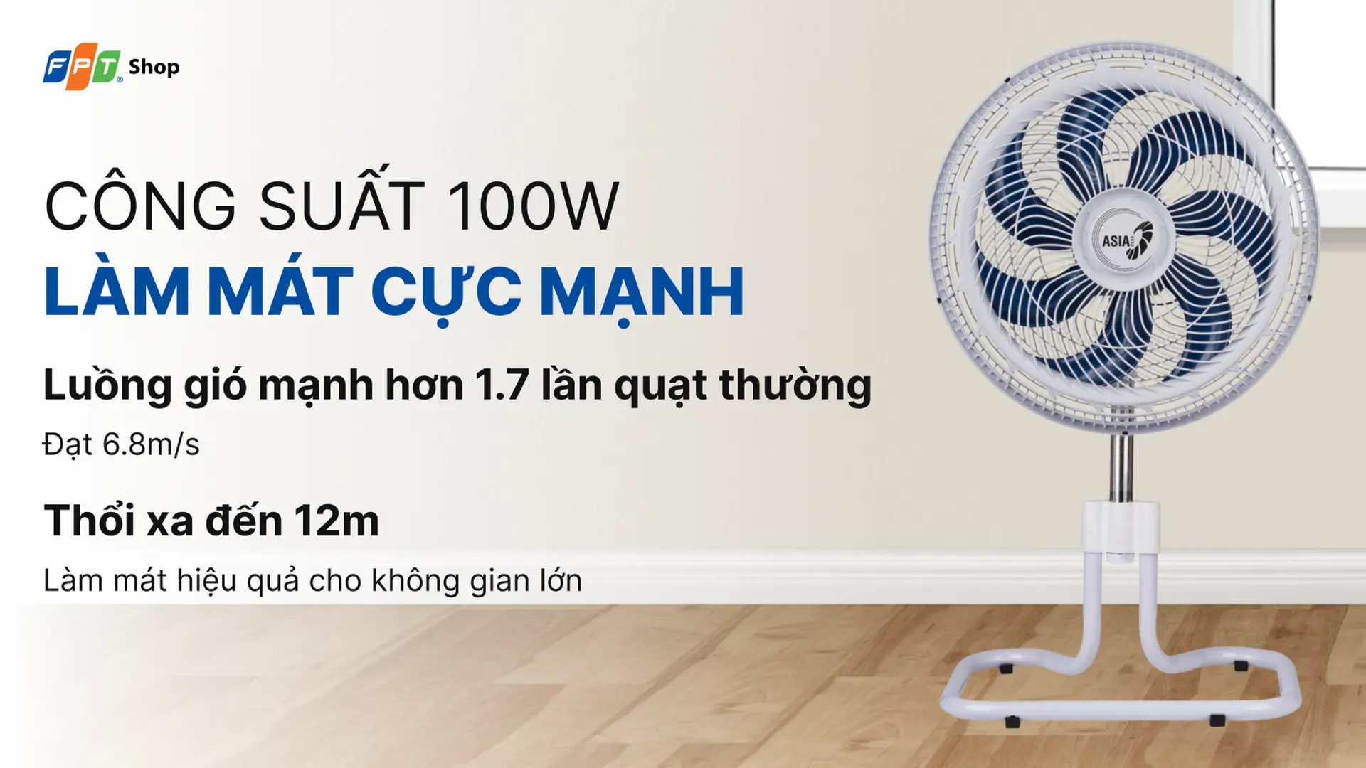 Quạt sàn Asia Turbo Max 7 cánh VY646790 100W