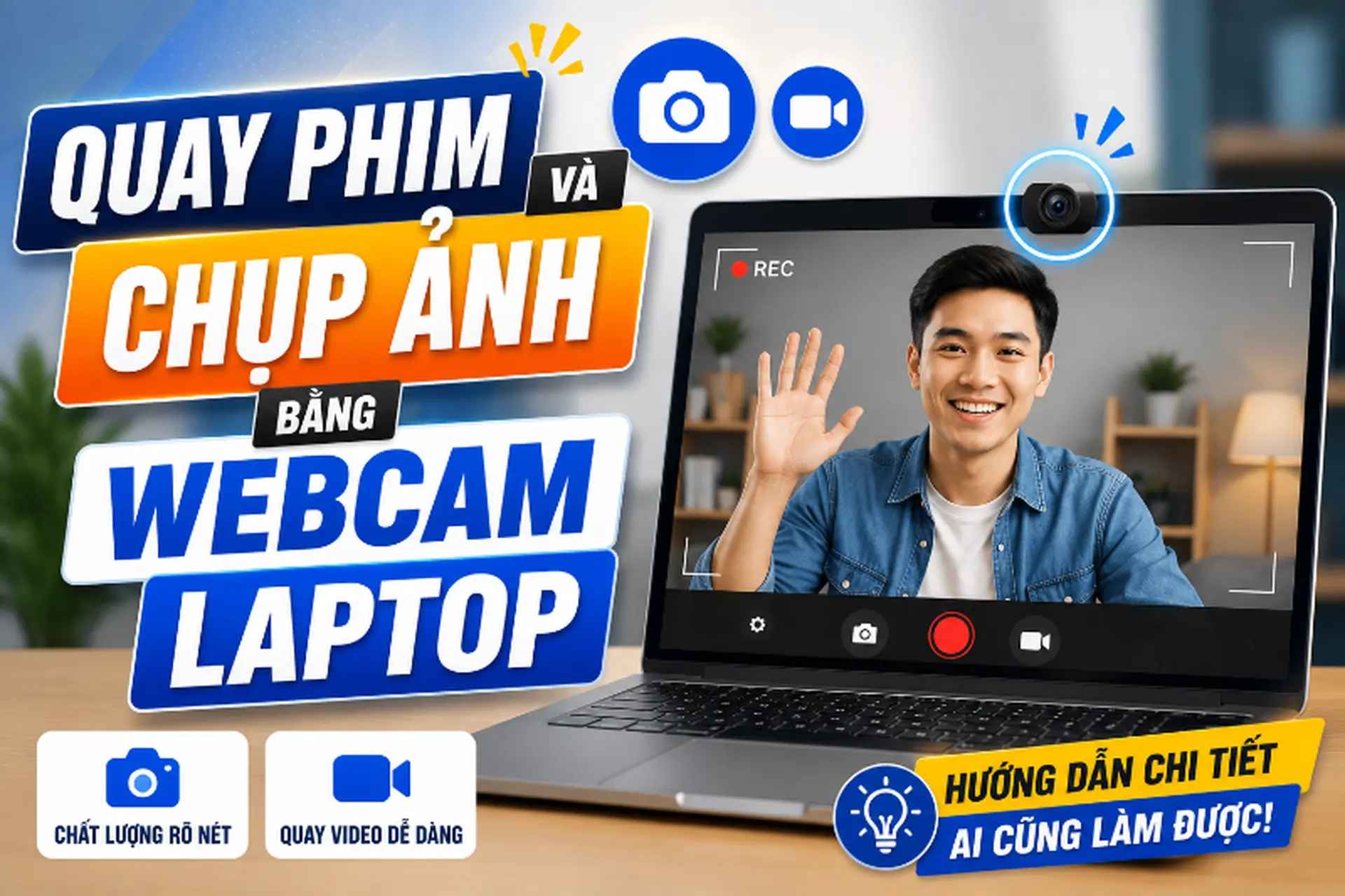 Quay phim và chụp ảnh bằng webcam laptop: Hướng dẫn chi tiết trên Windows và MacBook