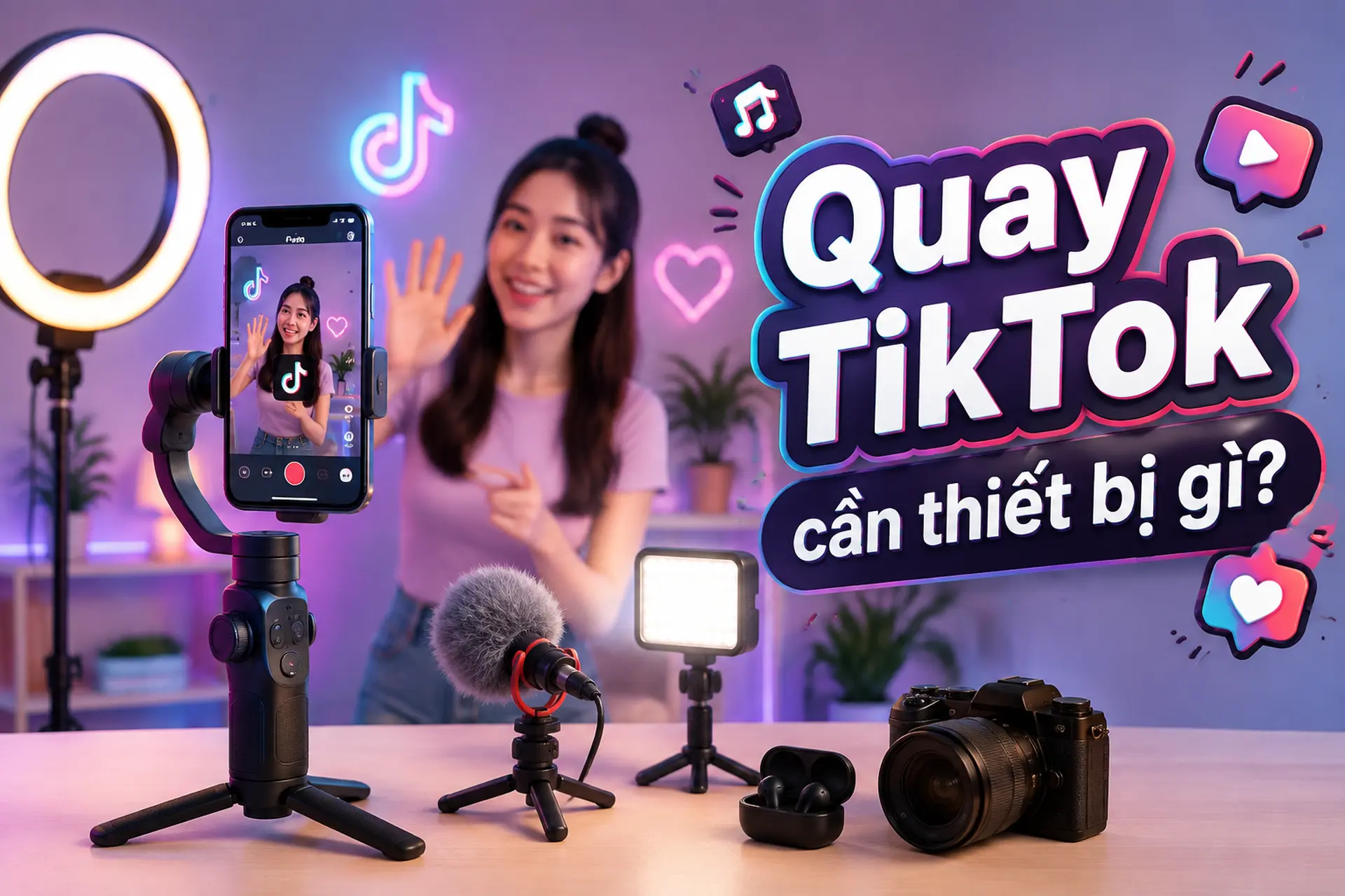 Quay TikTok cần thiết bị gì? Danh sách dụng cụ cần có cho người mới bắt đầu