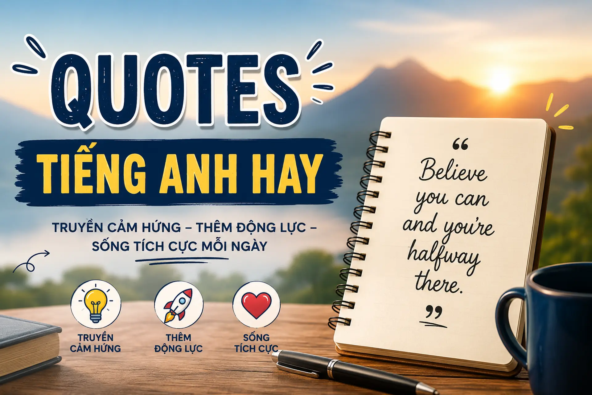 Quotes tiếng Anh hay: Những câu nói truyền cảm hứng về cuộc sống và sự mạnh mẽ