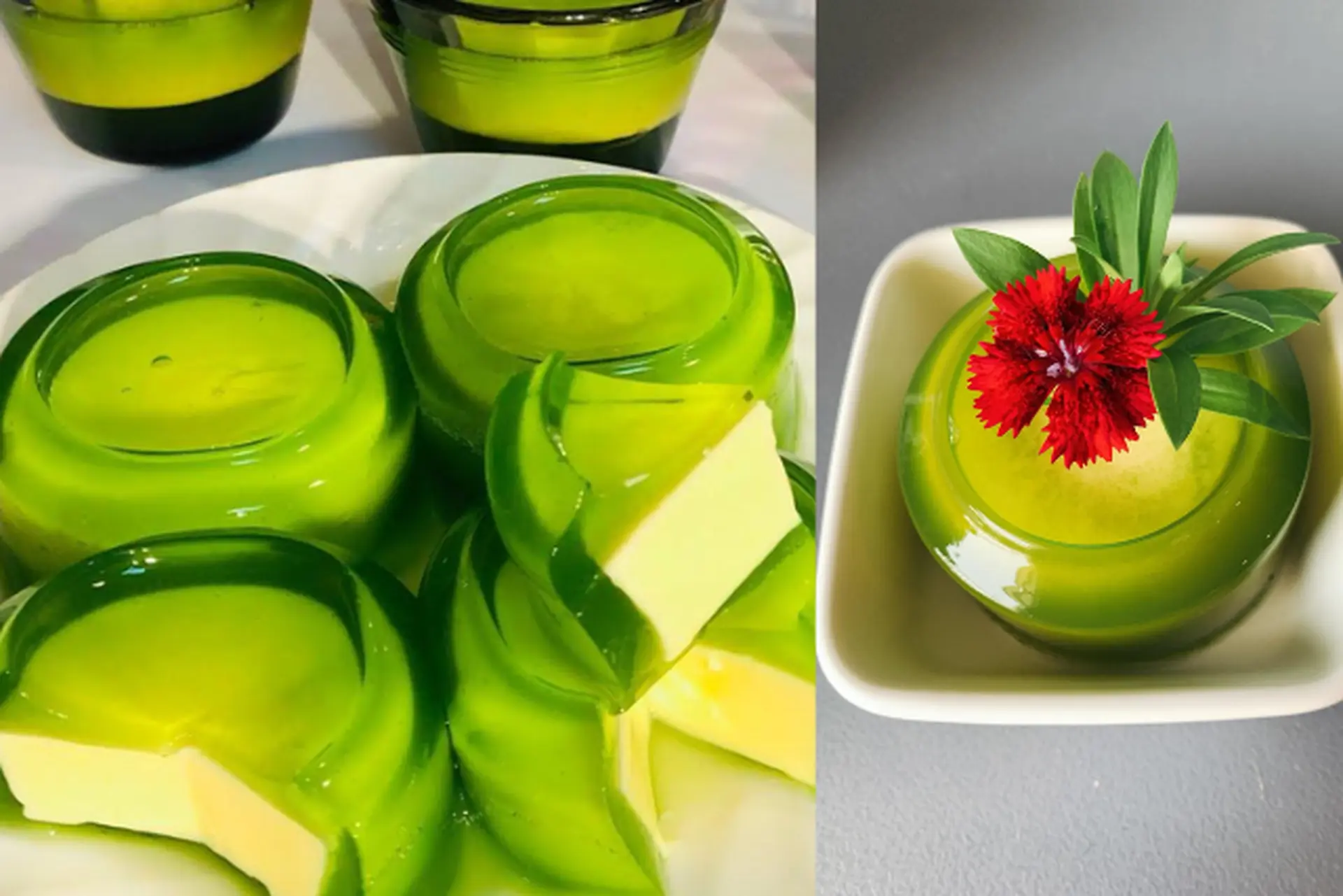 Cách làm rau câu lá dứa nhân phô mai béo thơm khó cưỡng, cực đơn giản mà ngon bất ngờ