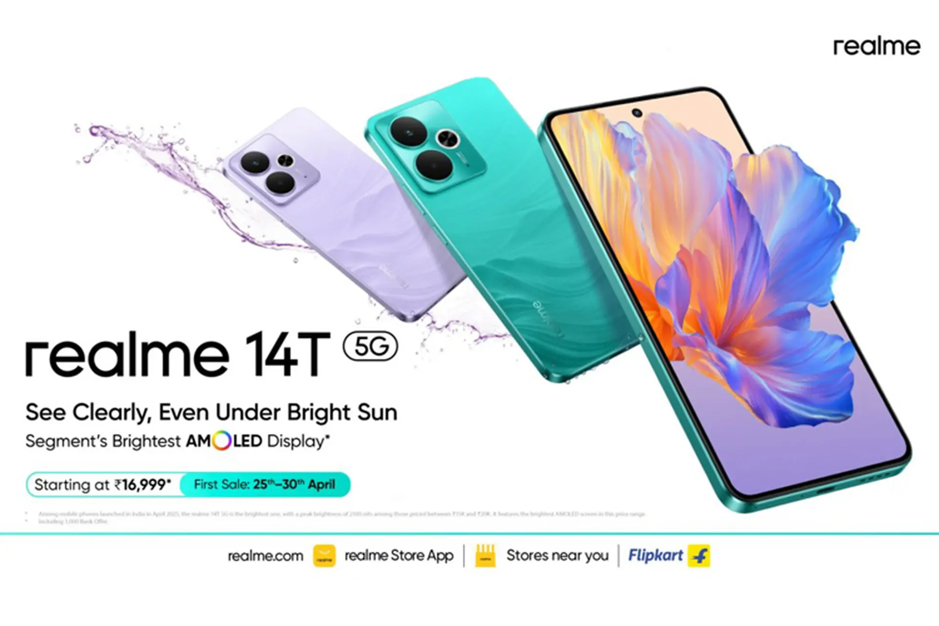 Realme 14T 5G ra mắt: Màn hình AMOLED, pin 6.000mAh, chuẩn bền IP69