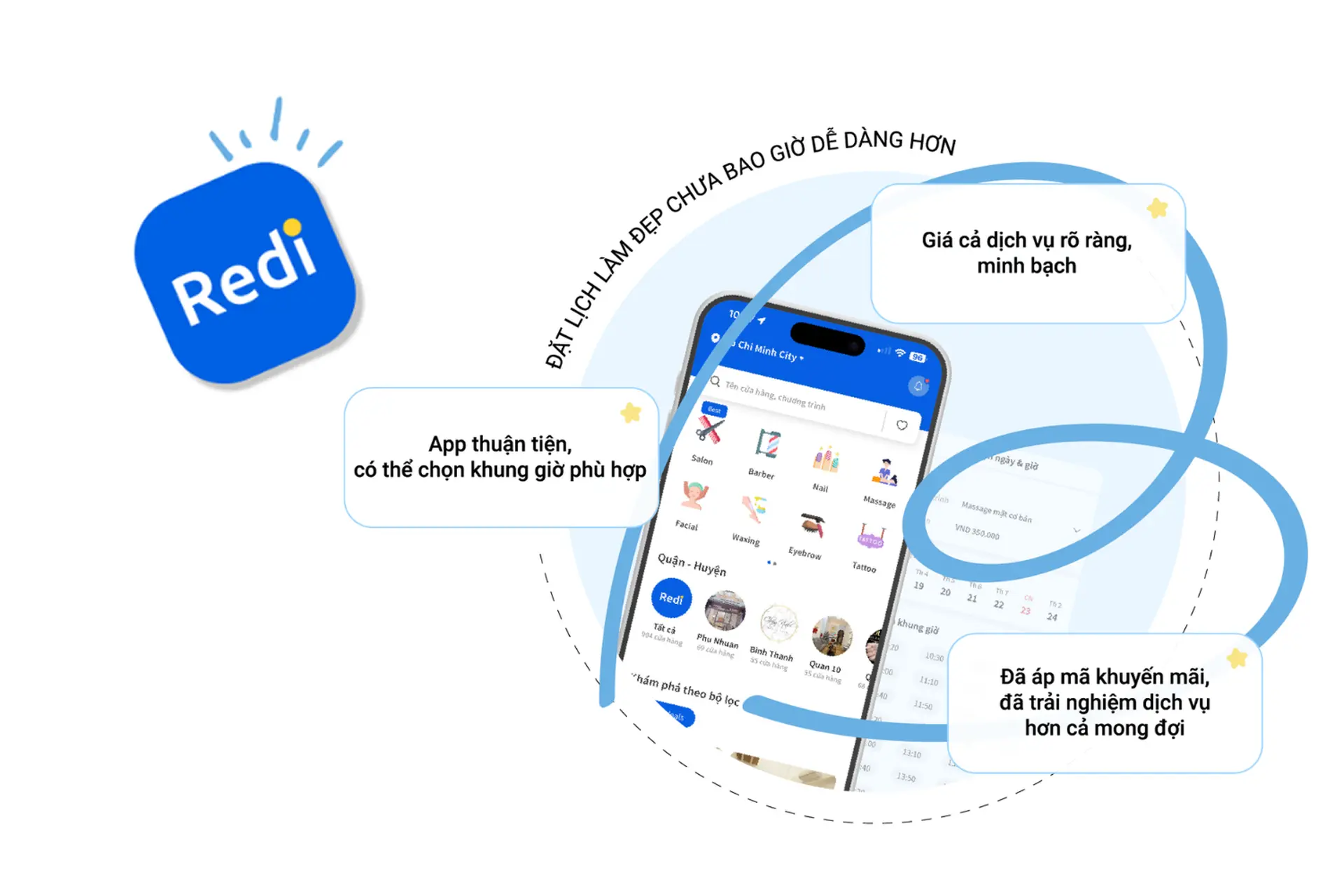 Khám phá Redi Booking & Payment: Ứng dụng đặt lịch làm đẹp “tất cả trong một” cho người bận rộn