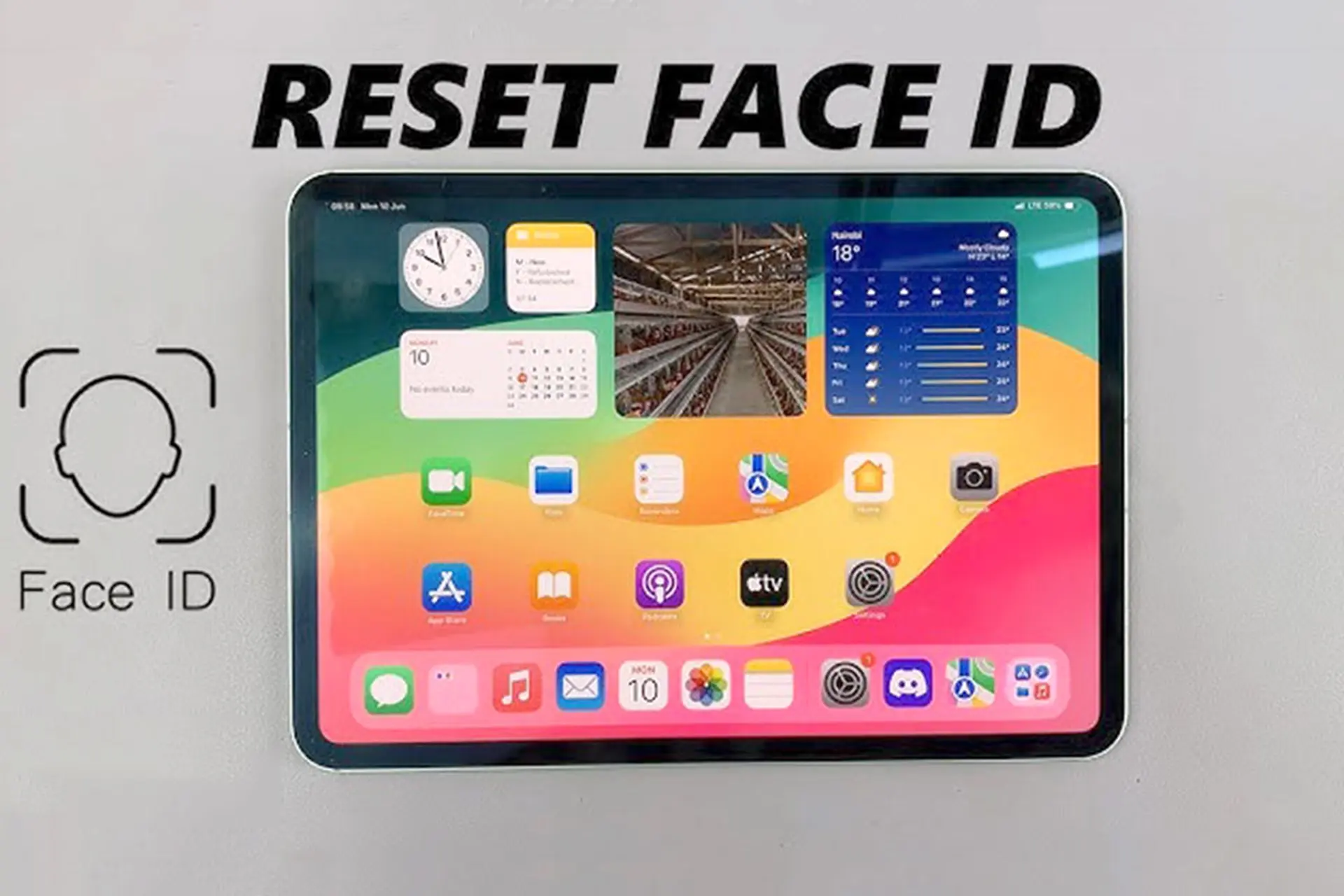 Cách đặt lại dữ liệu Face ID trên iPad Pro để xử lý nhanh lỗi nhận diện khuôn mặt thất bại
