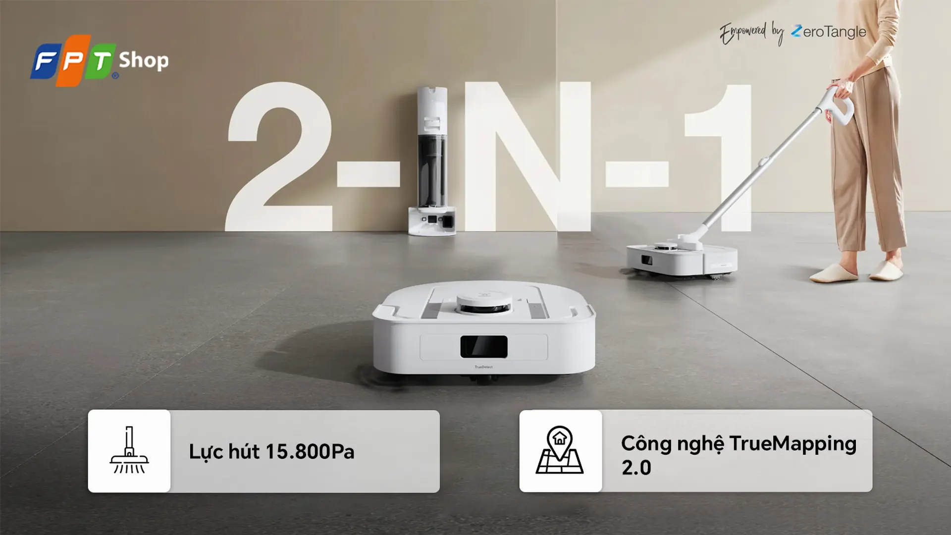 Robot hút bụi Ecovacs Deebot X5 Hybrid