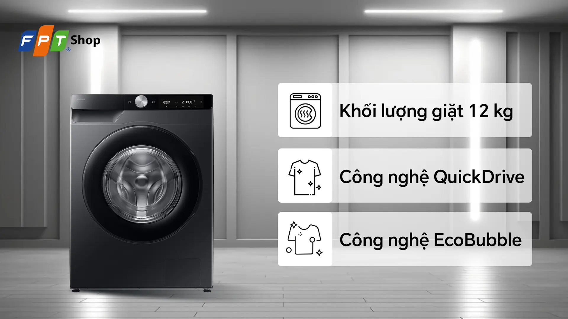 Samsung Inverter 12 kg WW12CG604DLBSV