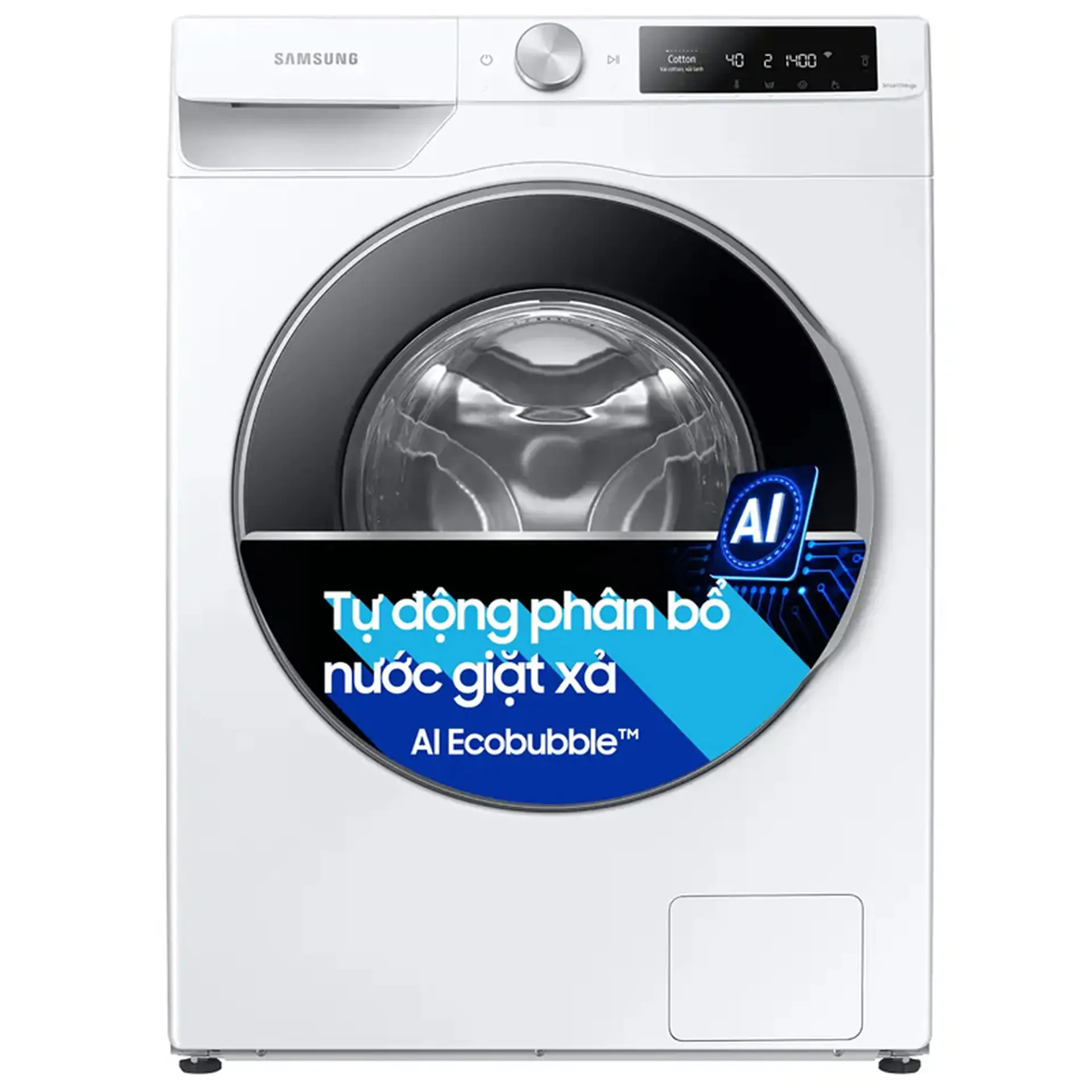 Máy giặt cửa trước Samsung AI Ecobubble Inverter 9 kg WW90T634DLE/SV