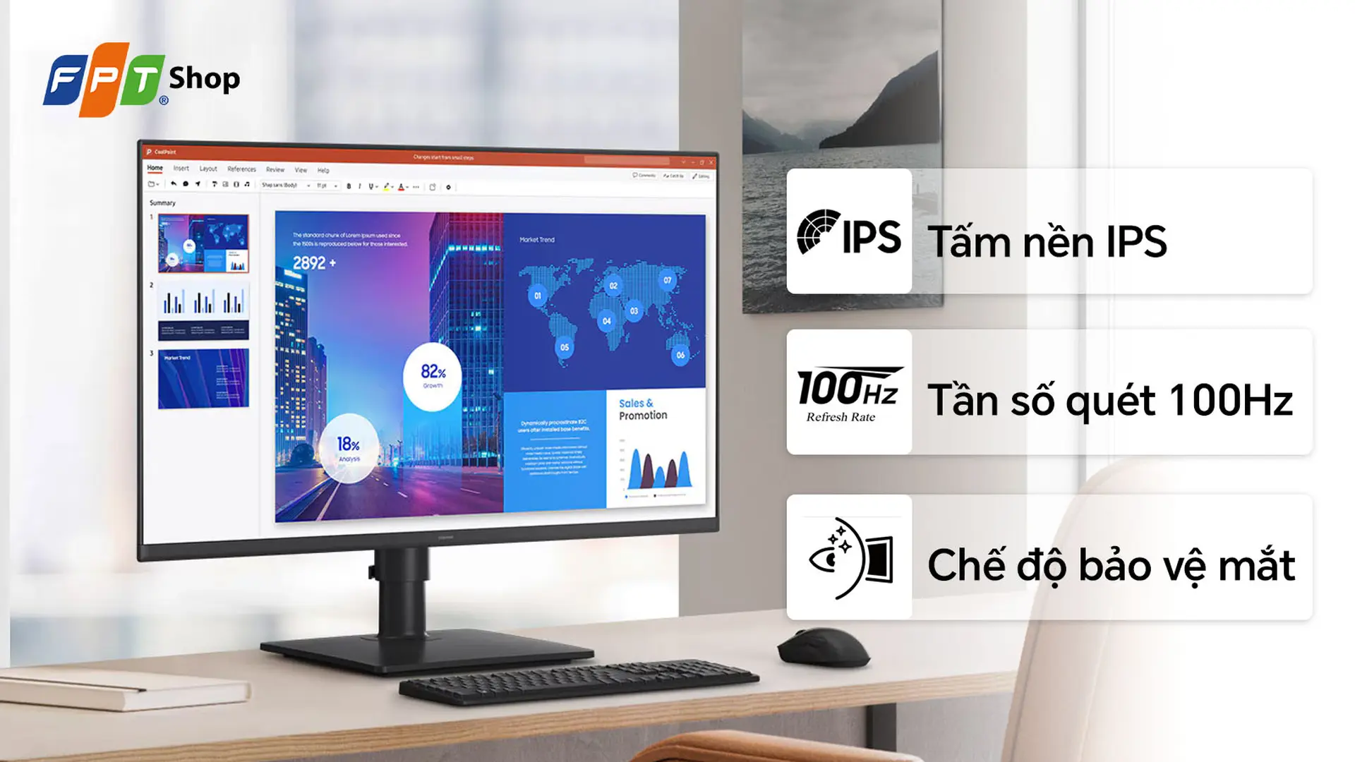 Màn hình Samsung LS24D400GAEXXV/24inch FHD (1920x1080)/IPS 100Hz