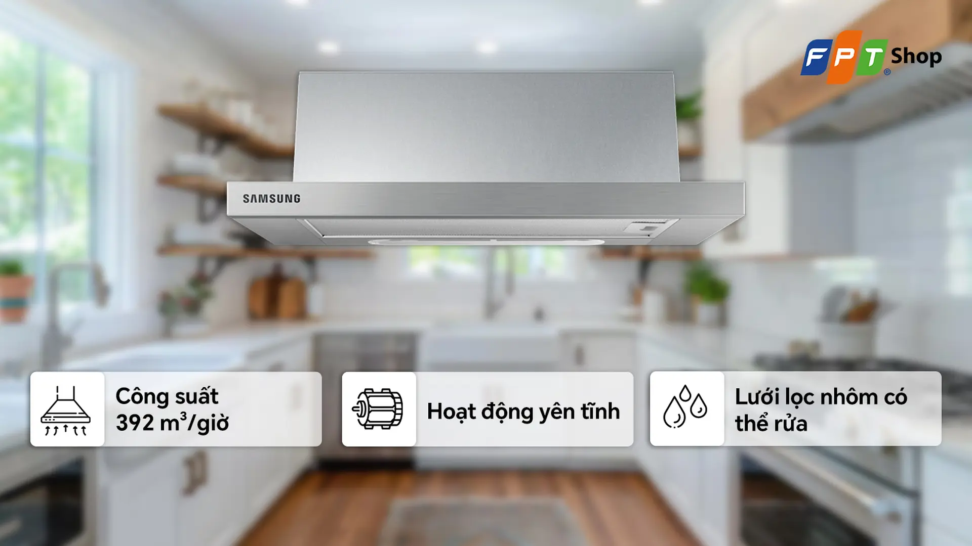 Máy hút mùi âm tủ Samsung NK24M1030IS/UR