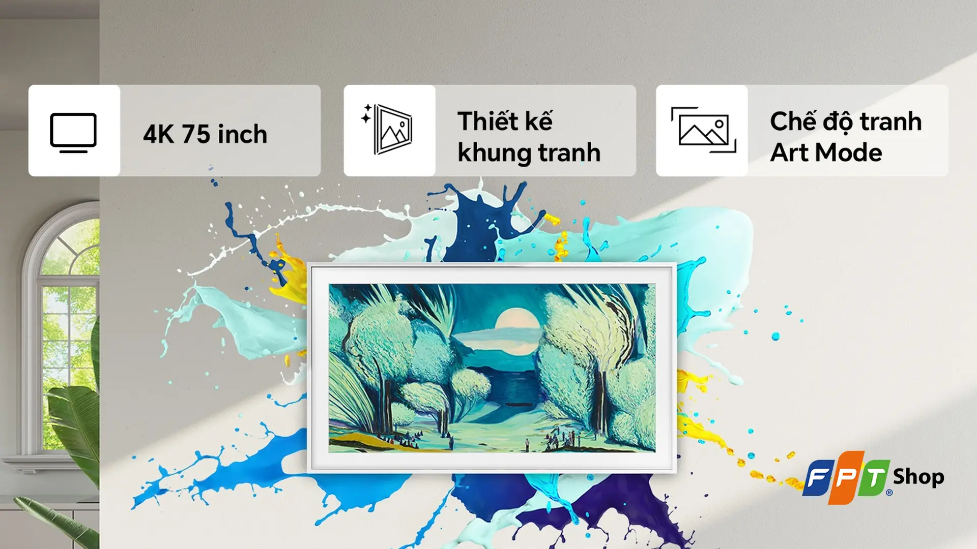 Samsung Smart AI TV QLED 55 inch 4K QA55LS03F