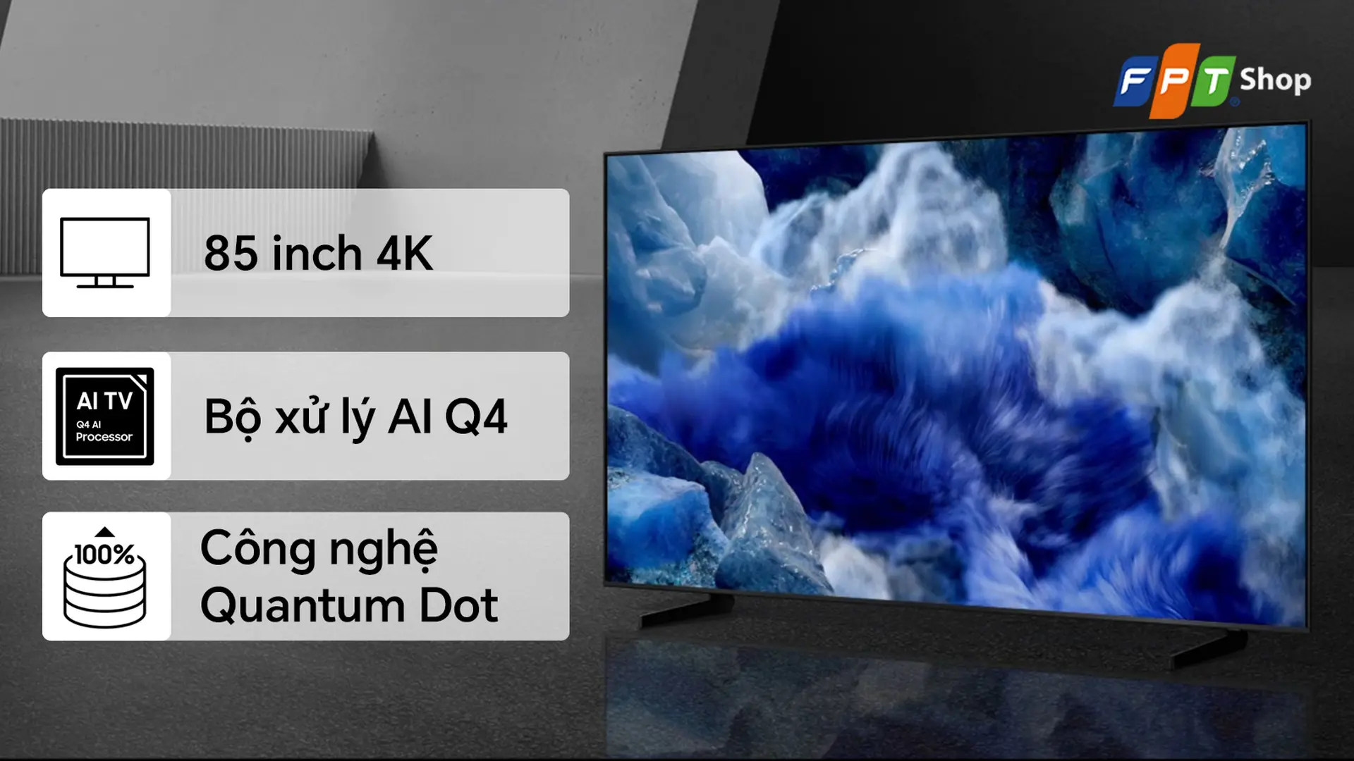 Samsung Smart AI TV QLED 55 inch 4K QA55Q8FA