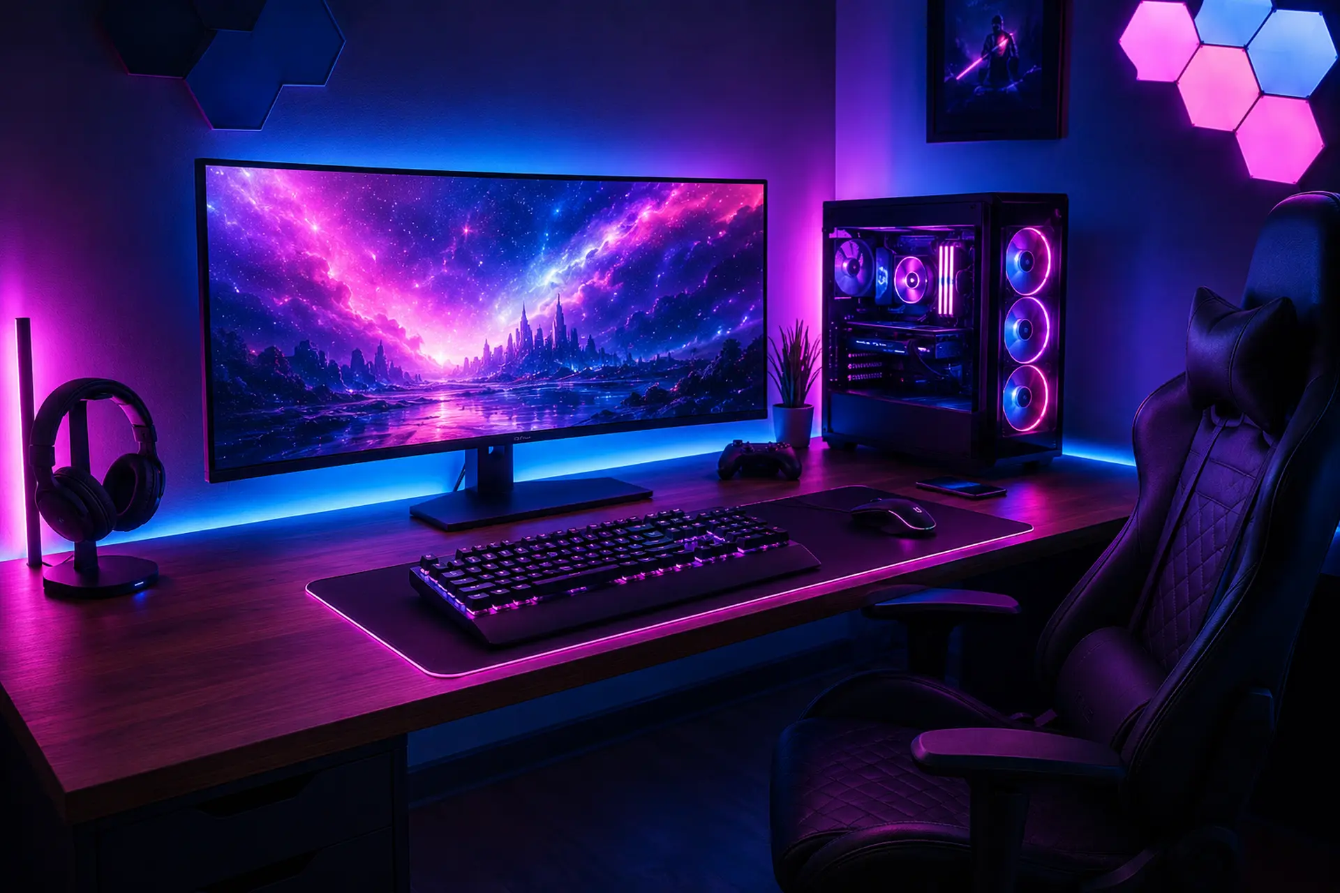 Cách setup gaming RGB đẹp, đồng bộ ánh sáng, thiết kế và tối ưu trải nghiệm chơi game