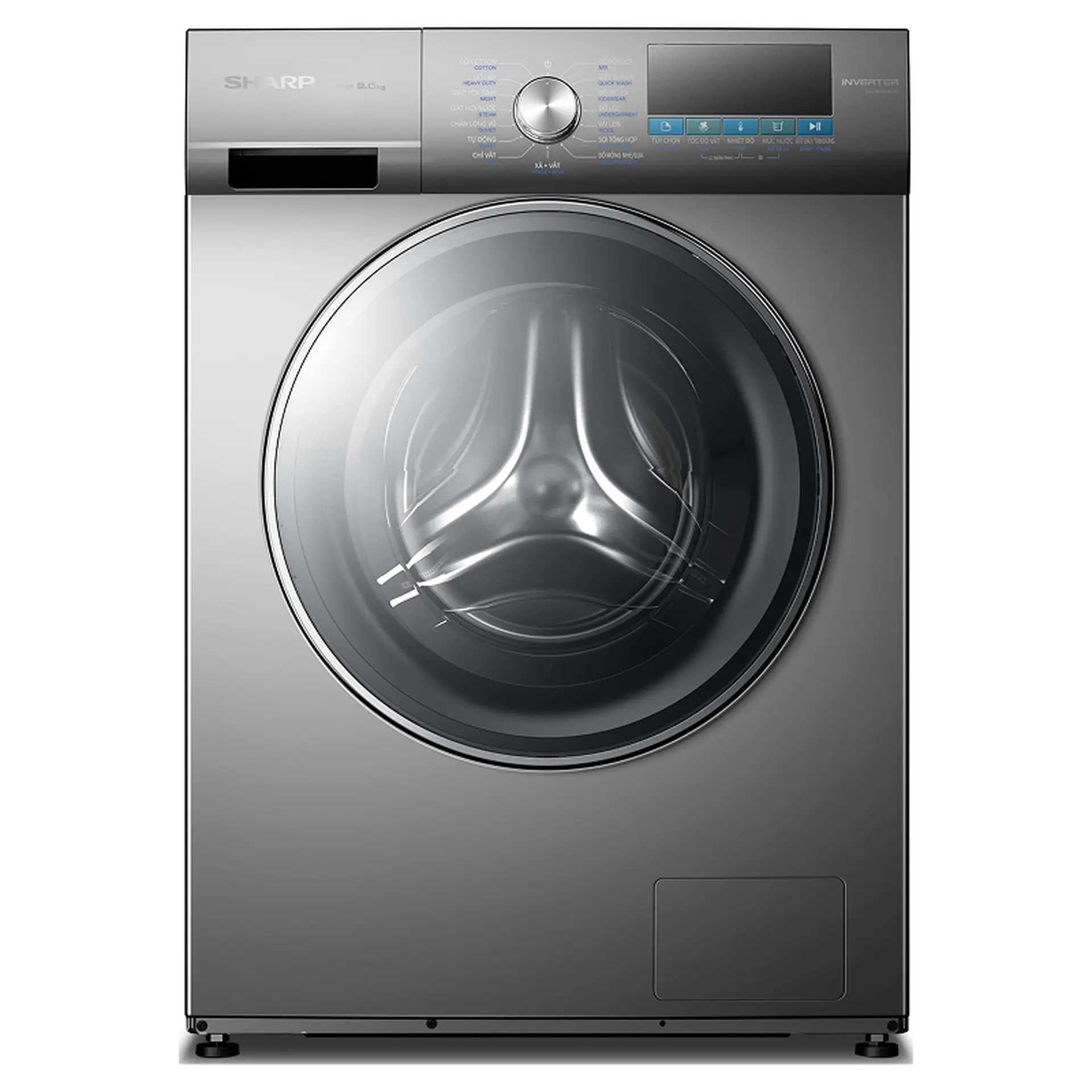 Máy giặt cửa trước Sharp Inverter 9 kg ES-FM90CB-DG