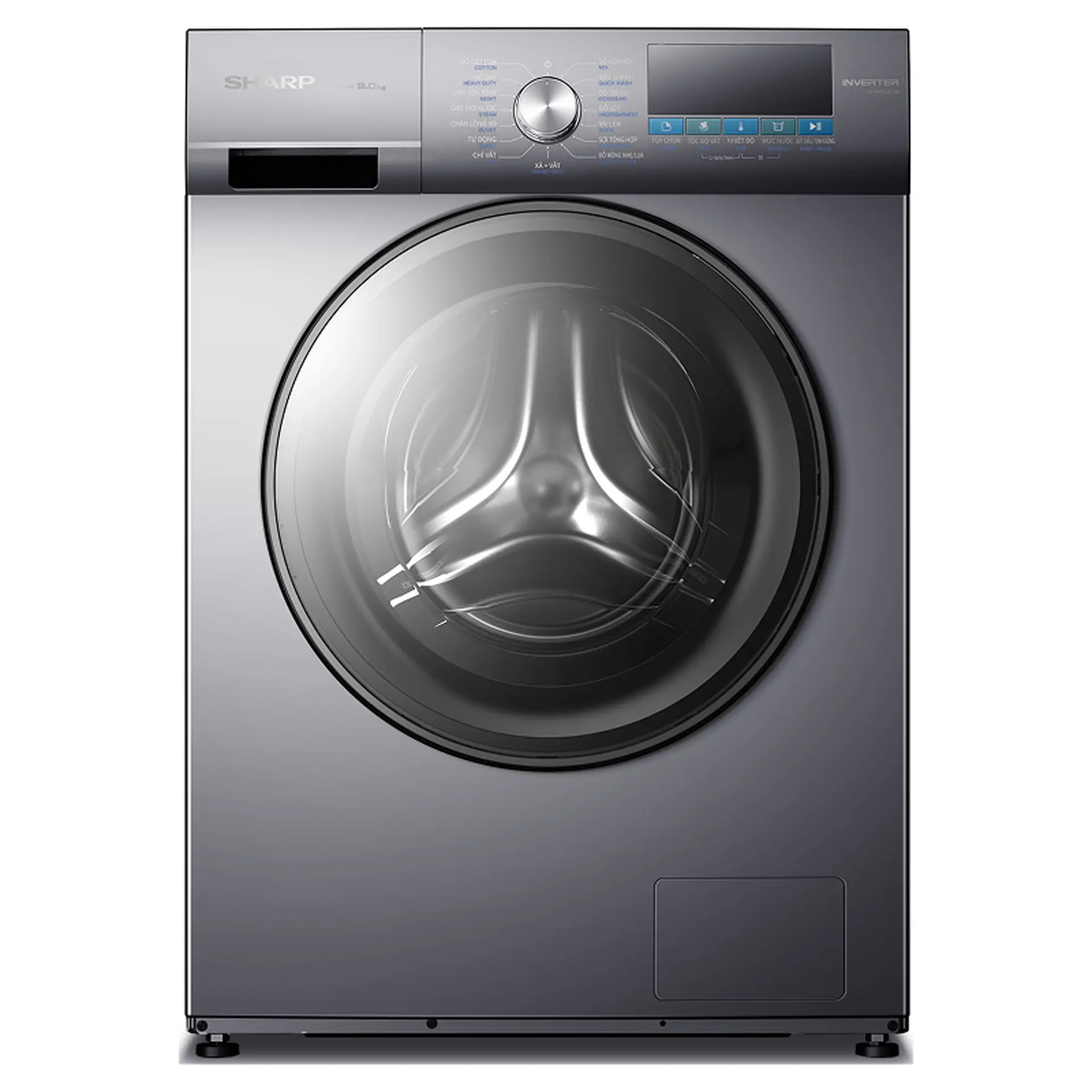 Máy giặt cửa trước Sharp Inverter 9 kg ES-FM90CB-SB