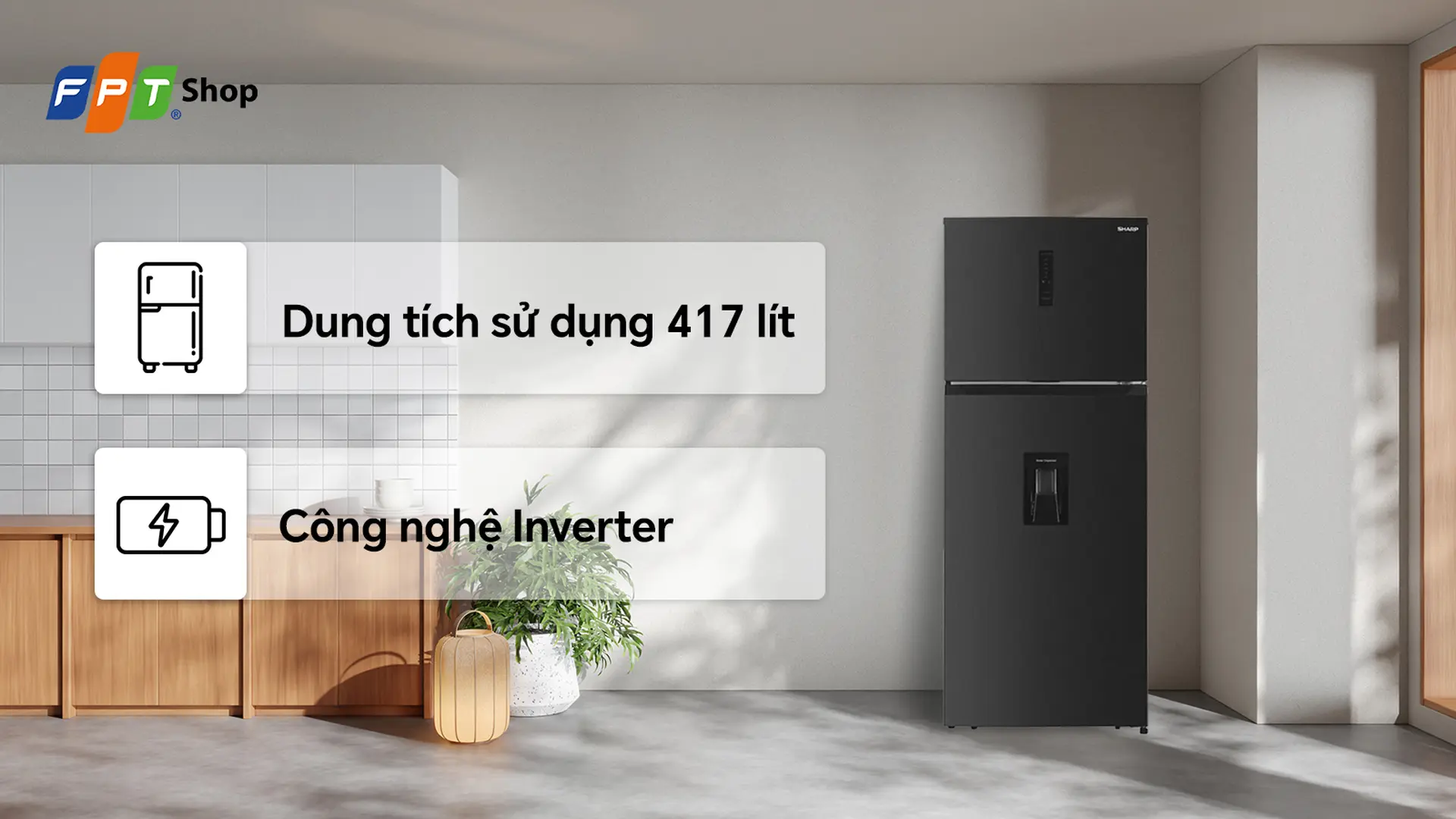 Sharp Inverter 417 lít SJ-X417WD-DG