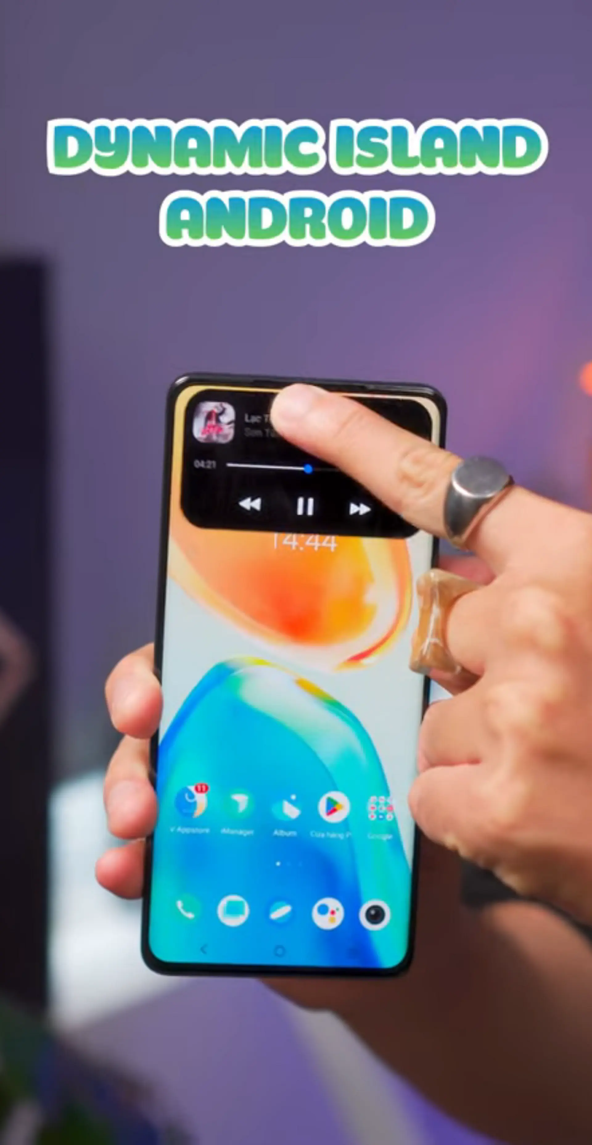 Cài dynamic island trên Android