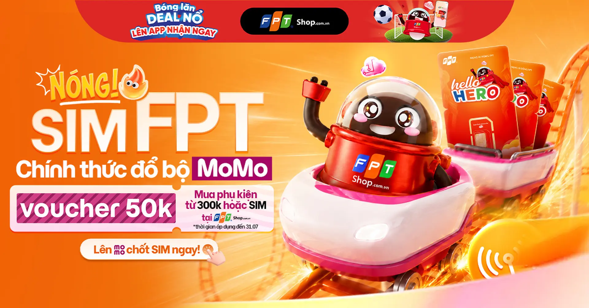 SIM FPT chính thức có mặt trên ứng dụng MoMo: Mua SIM tiện hơn, nhận thêm voucher 50.000 đồng