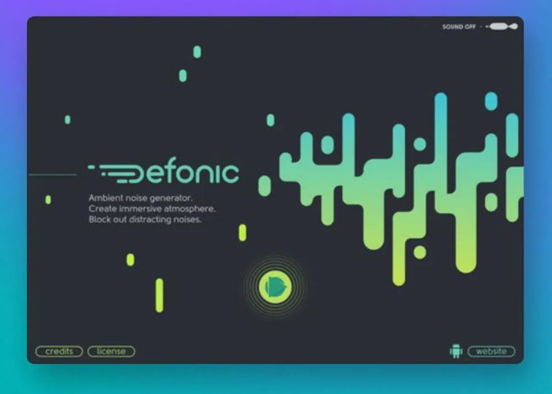 Khám phá Defonic: Trang web tạo âm thanh tự nhiên giúp thư giãn, tăng tập trung hiệu quả