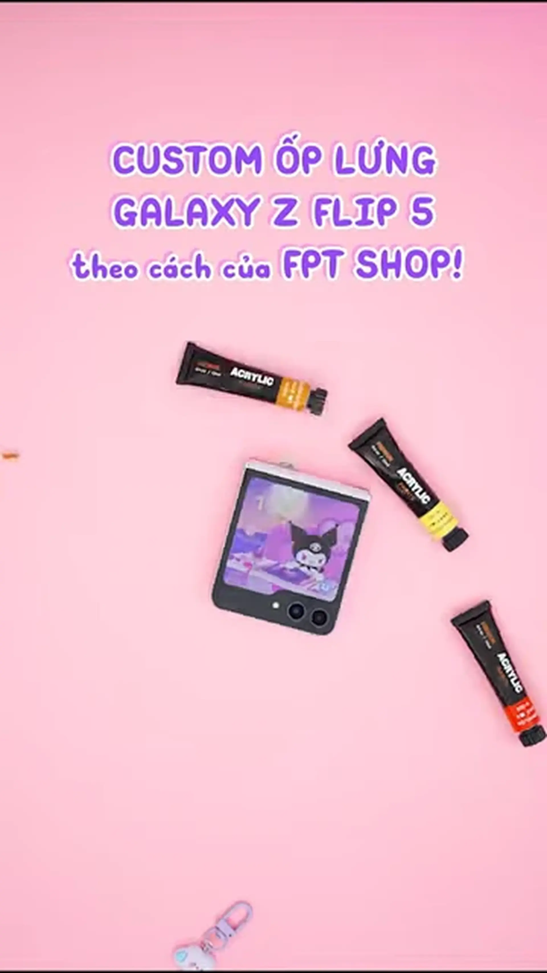 Custom ốp lưng Galaxy Z Flip5 theo cách riêng cùng FPT Shop!!!