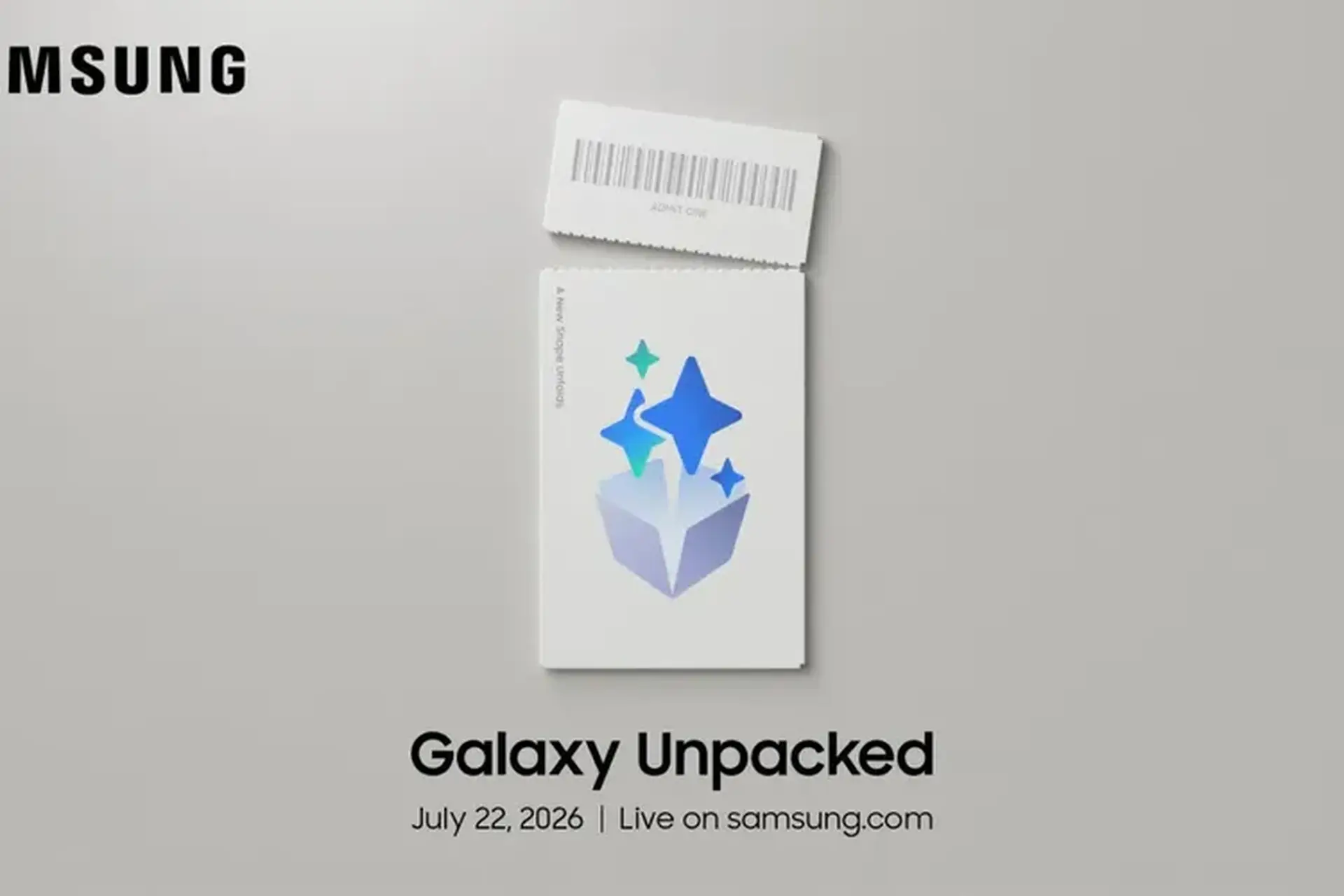 Samsung tung thư mời Unpacked, hé lộ kiểu dáng Galaxy Z Fold mới