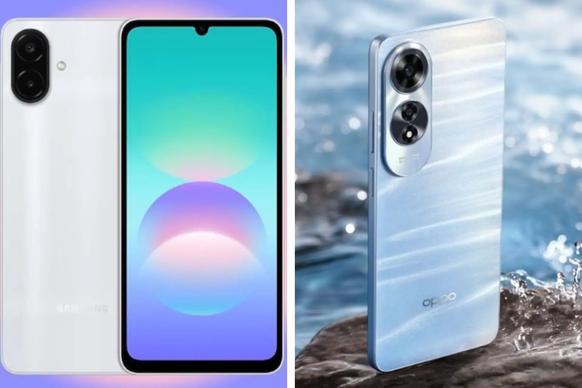 So sánh Galaxy A08 và OPPO A60 về thiết kế, hiệu năng và giá thành chi tiết