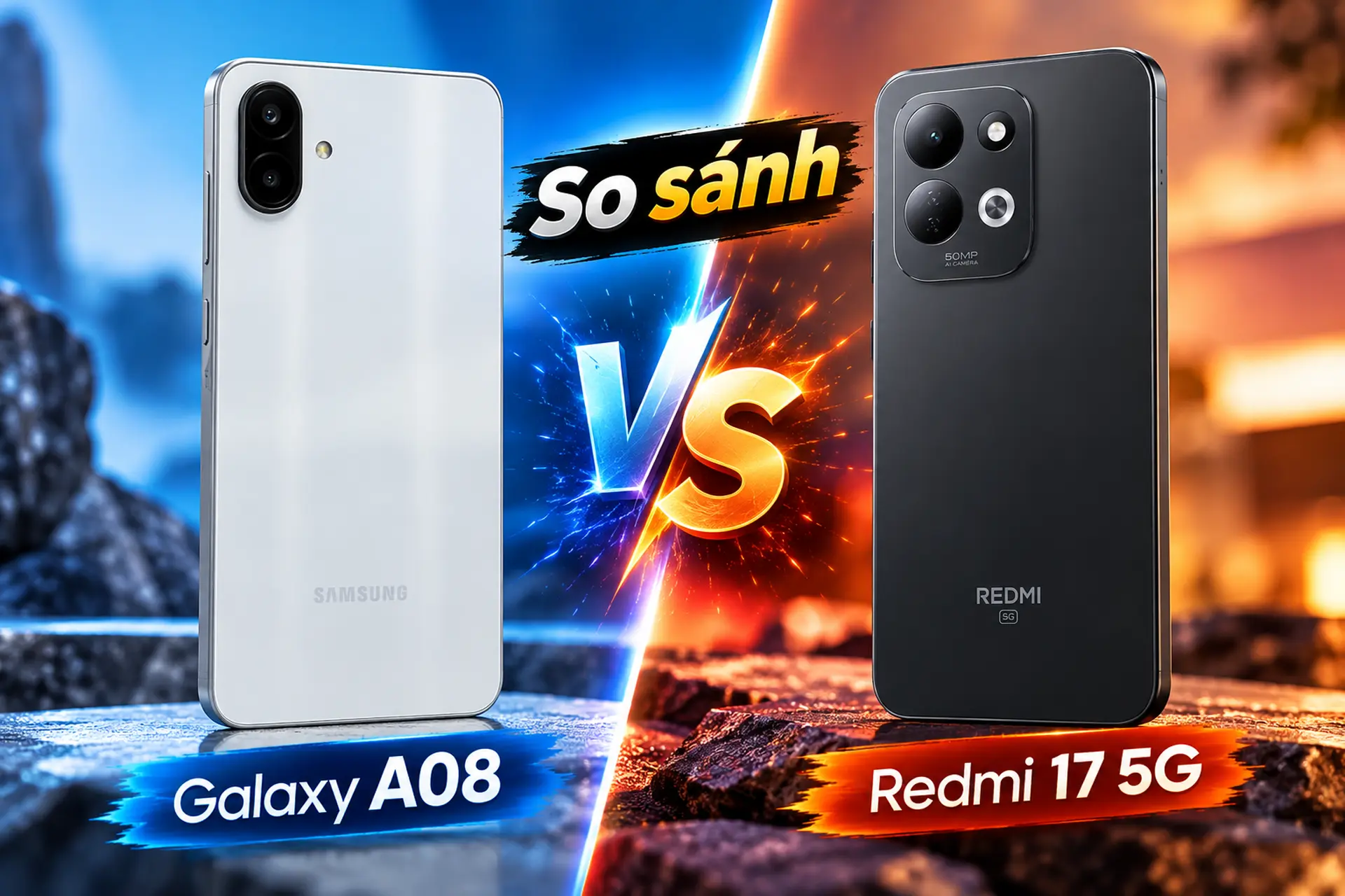So sánh Galaxy A08 và Xiaomi Redmi 17 5G: Cùng ra mắt năm 2026, máy nào đáng mua hơn?