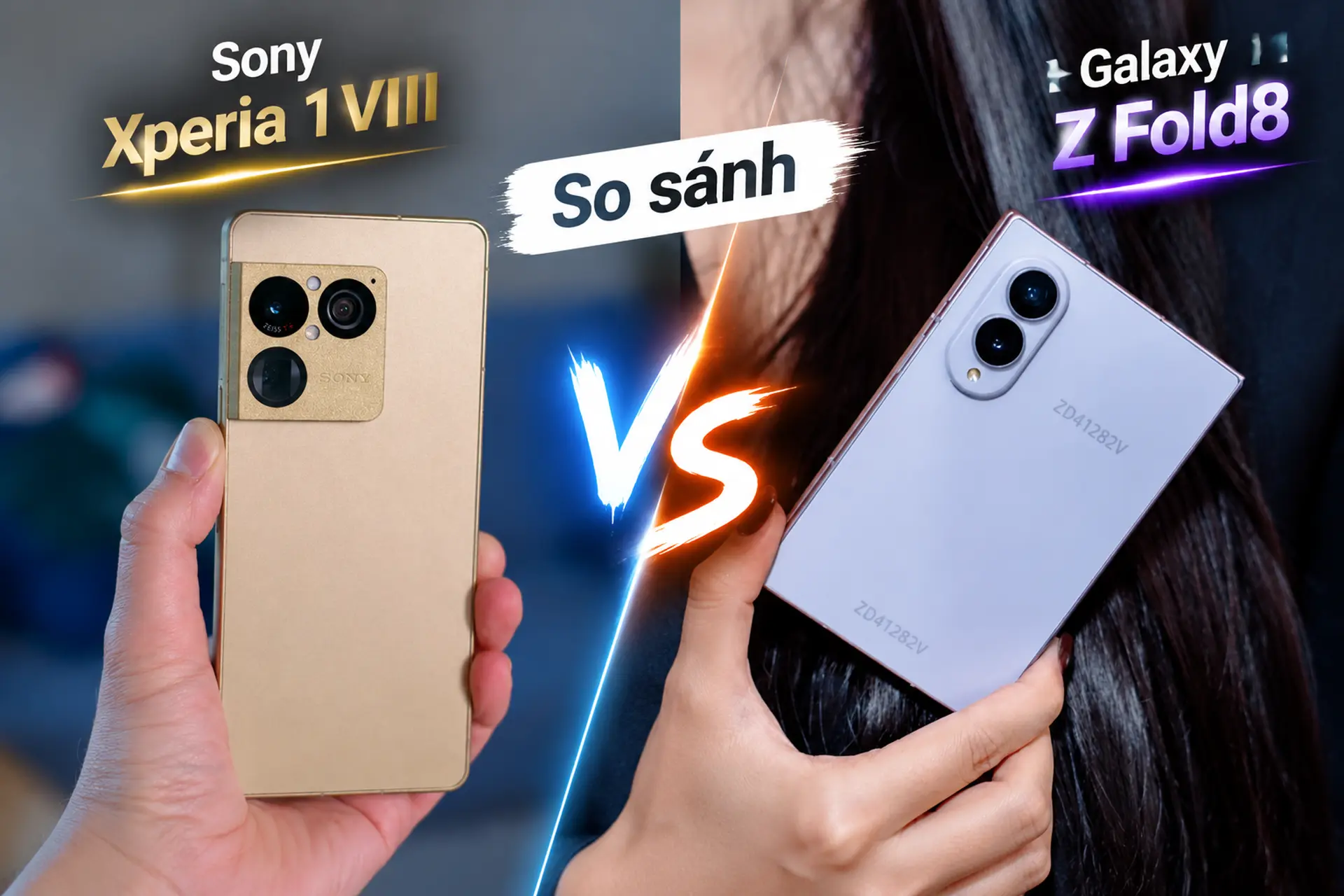 So sánh Galaxy Z Fold8 và Sony Xperia 1 VIII: Điện thoại gập hay flagship truyền thống?