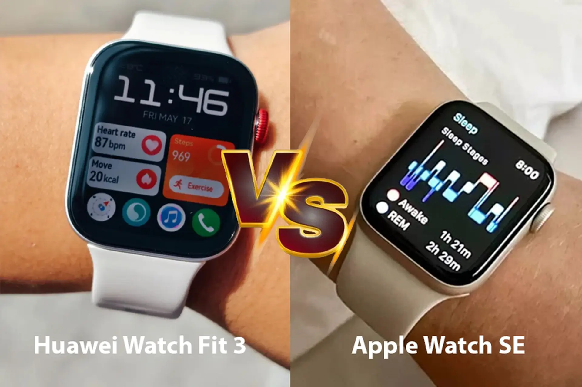 So sánh Huawei Watch Fit 3 và Apple Watch SE chi tiết: Nên chọn smartwatch nào?