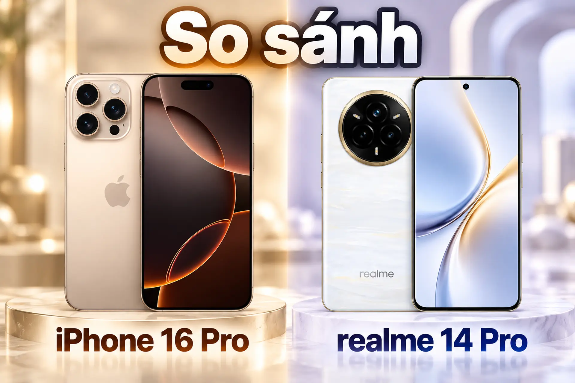 So sánh iPhone 16 Pro và realme 14 Pro: Đâu là chiếc smartphone đáng đầu tư cho nhu cầu dài lâu?