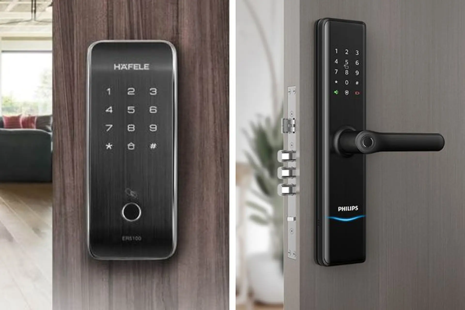 So sánh khóa điện tử Hafele và Philips. Đâu là sản phẩm chất lượng và đáng mua hơn?