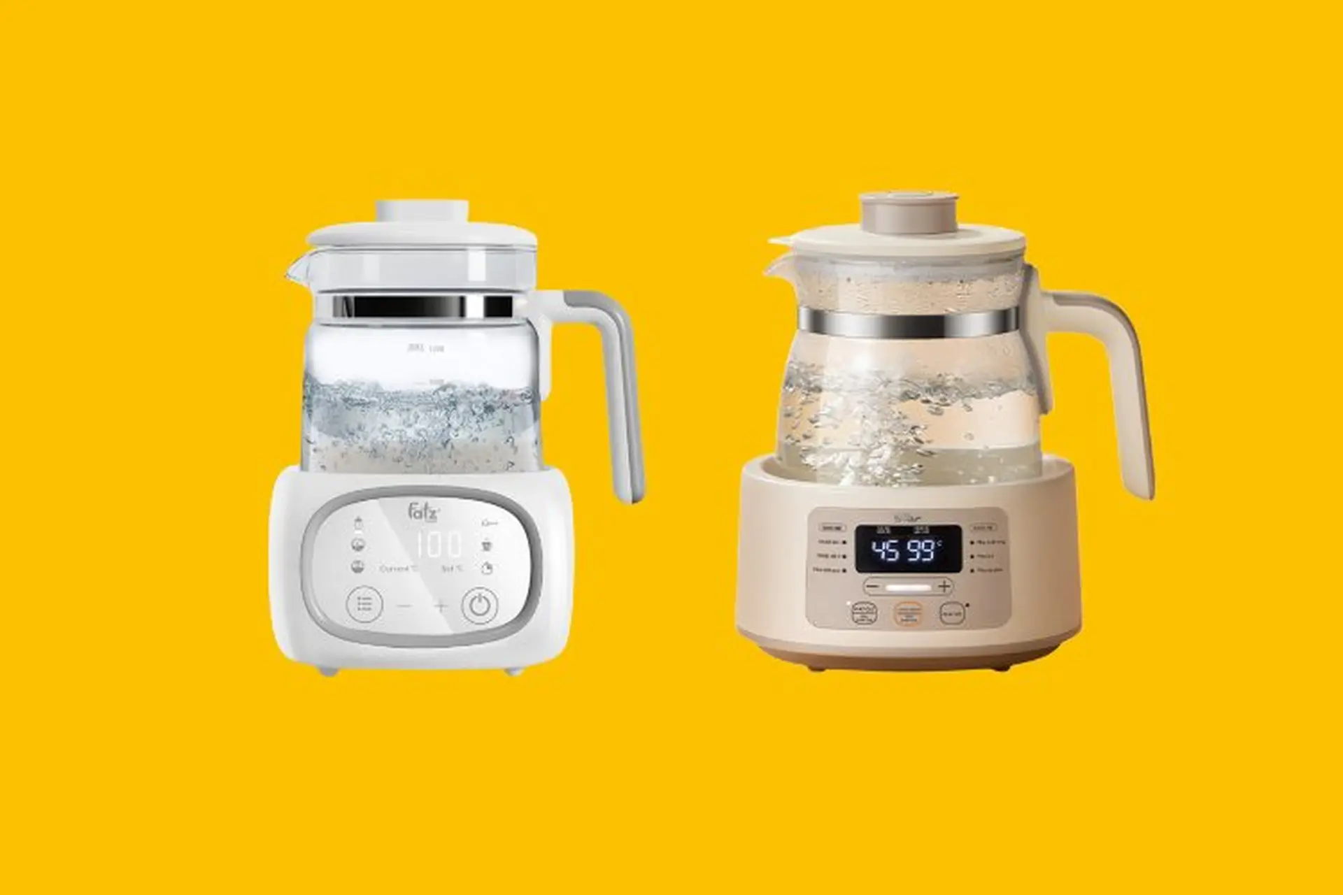 So sánh máy đun nước Fatz và Bear: Nên chọn mẫu nào tốt, bền và phù hợp nhu cầu pha sữa cho bé?