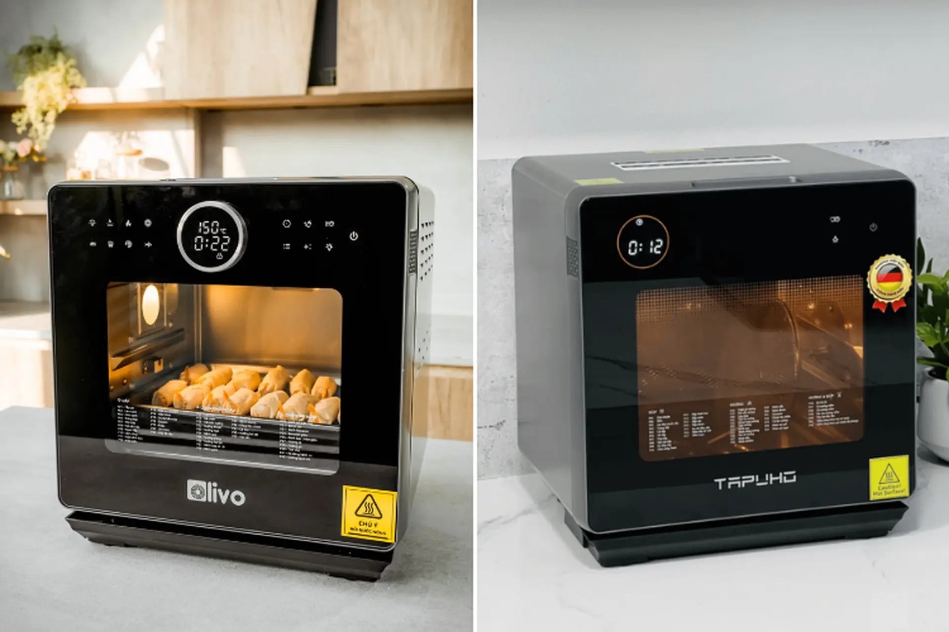 So sánh nồi chiên hơi nước Olivo và Tapuho: Ưu nhược điểm và trải nghiệm thực tế 