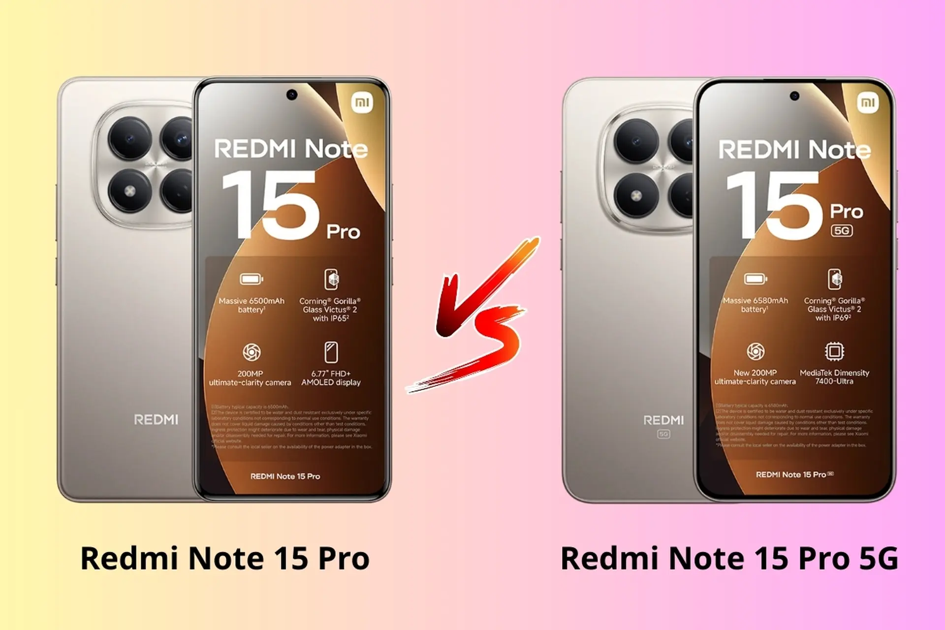 So sánh Redmi Note 15 Pro và Redmi Note 15 Pro 5G: Đâu là lựa chọn phù hợp với bạn?