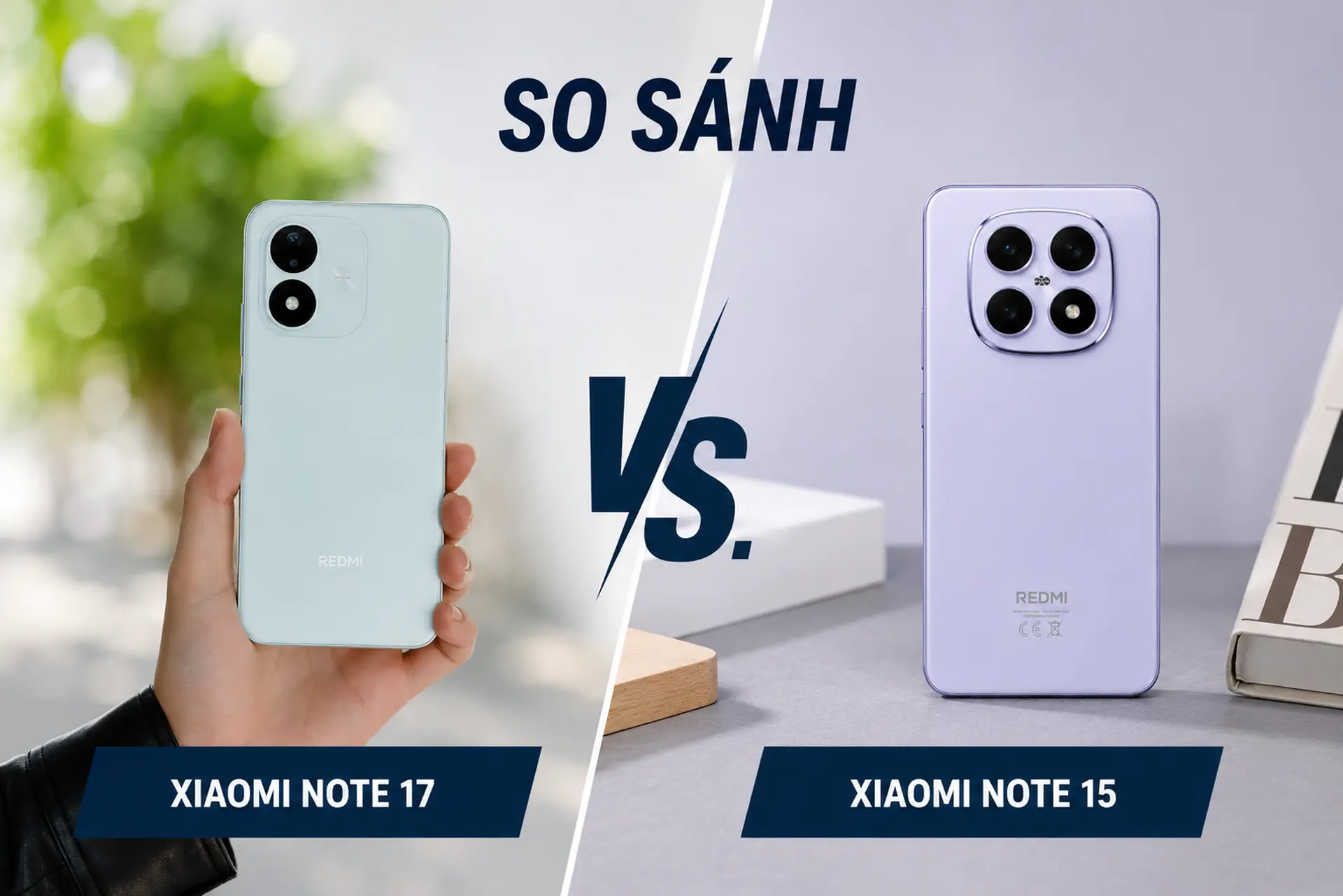 So sánh Redmi Note 15 và Note 17 (phiên bản 4G): Camera 108 MP hay pin 7.700 mAh đáng chọn hơn?