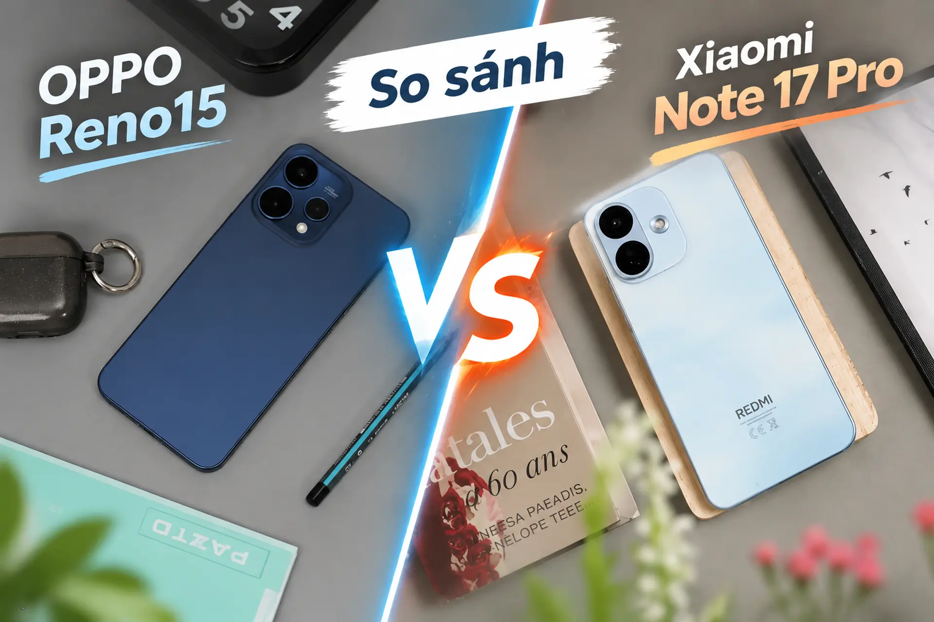 So sánh Redmi Note 17 Pro vs OPPO Reno15: Chênh lệch 8 triệu nên cân nhắc máy nào?