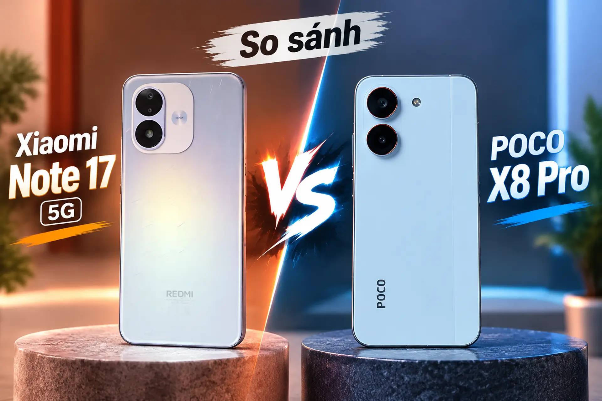 So sánh Redmi Note 17 và POCO X8 Pro: Pin lớn hay hiệu năng mạnh đáng chú ý hơn?