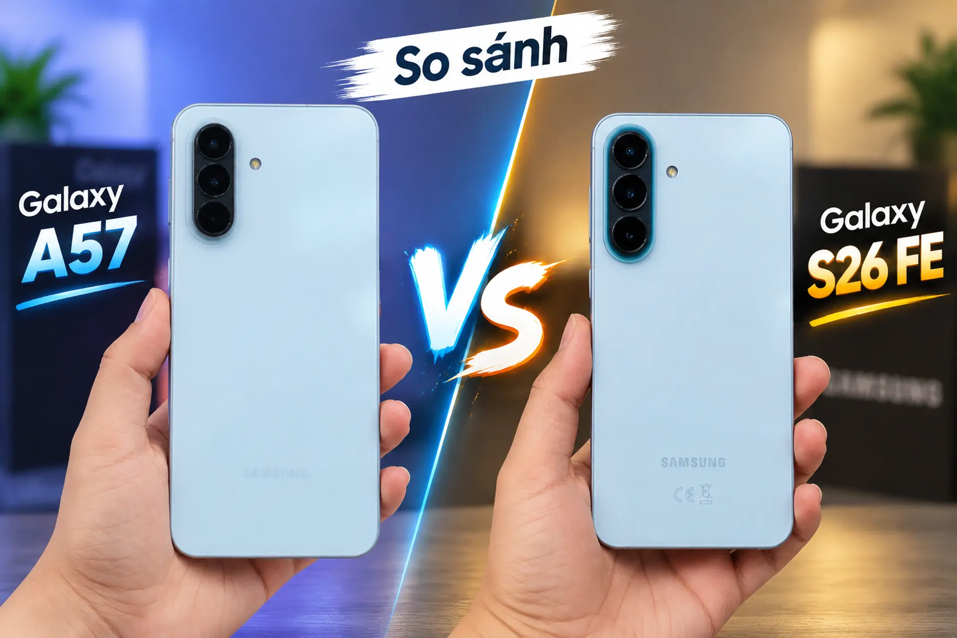 So sánh S26 FE và Galaxy A57: Sự khác biệt lớn nhất nằm ở hiệu năng và camera