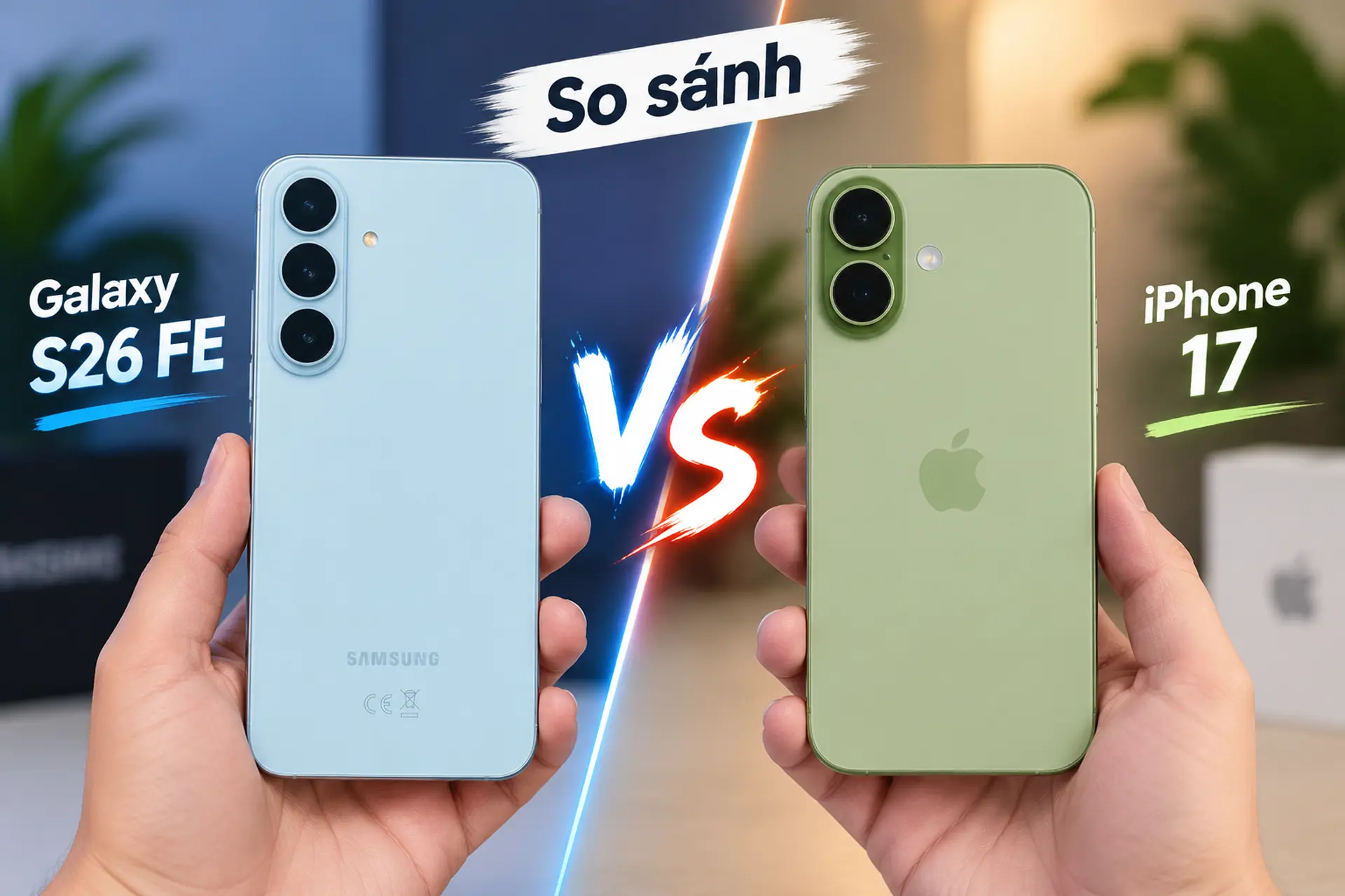 So sánh S26 FE và iPhone 17 chi tiết: Đâu là lựa chọn đáng tiền trong phân khúc smartphone cận cao cấp?