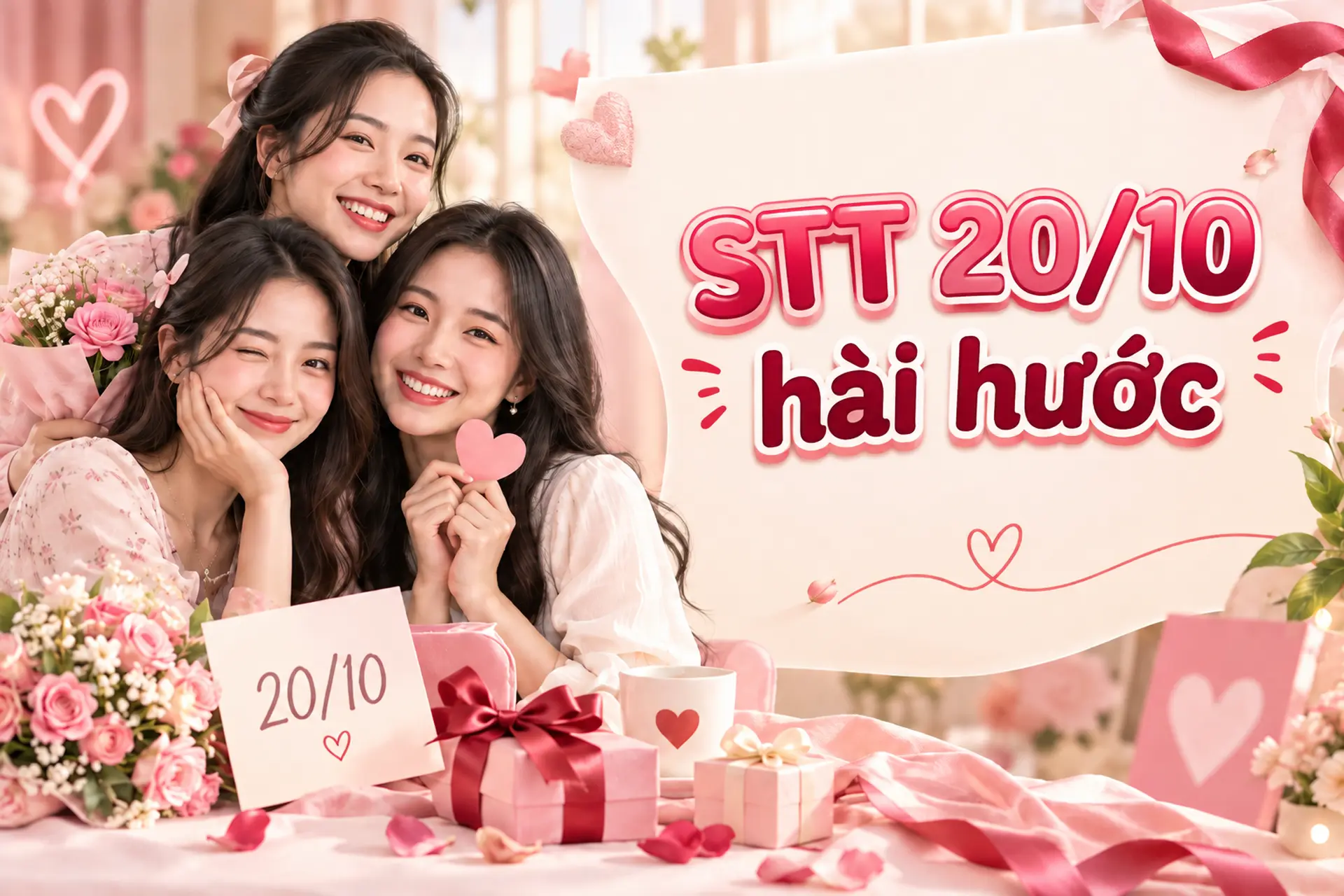 Tổng hợp những STT 20/10 hài hước, đáng yêu, ý nghĩa và chân thành dành cho phái đẹp