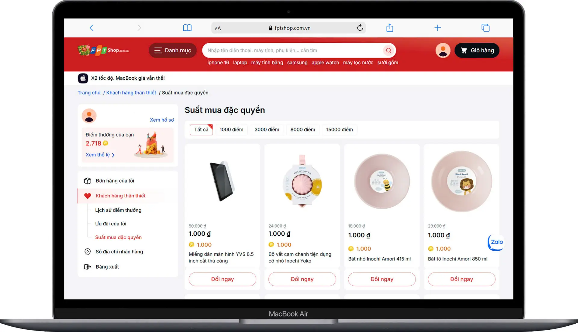 Suất mua đặc quyền - Phụ kiện xịn giá chỉ 1.000 Đồng!