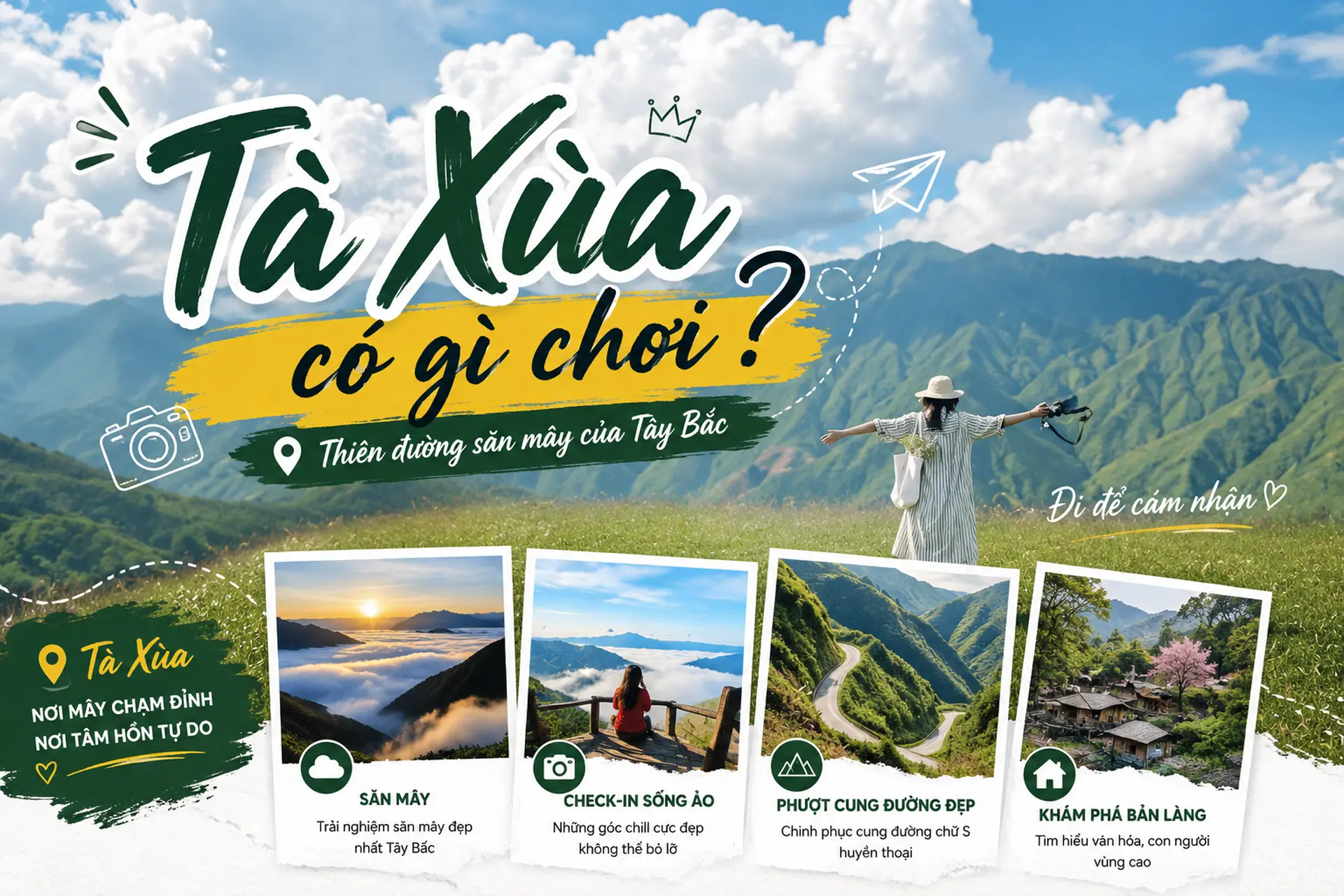Tà Xùa có gì chơi? Trọn bộ 10+ tọa độ săn mây, sống ảo và tận hưởng cảnh sắc hùng vĩ