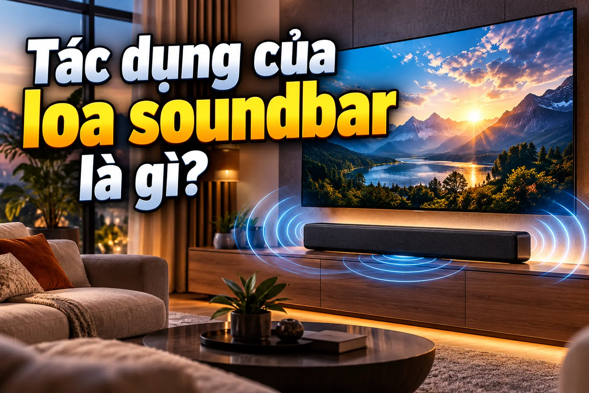 Tác dụng của loa soundbar là gì? 6 lợi ích khi xem phim, nghe nhạc tại nhà hiện nay