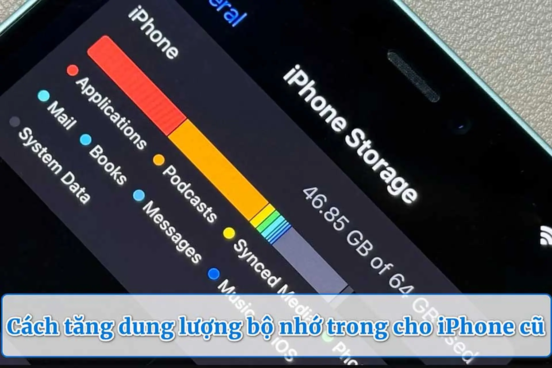Cách tăng dung lượng bộ nhớ trong cho iPhone cũ để máy bớt đầy, bớt lag và dùng ổn định hơn