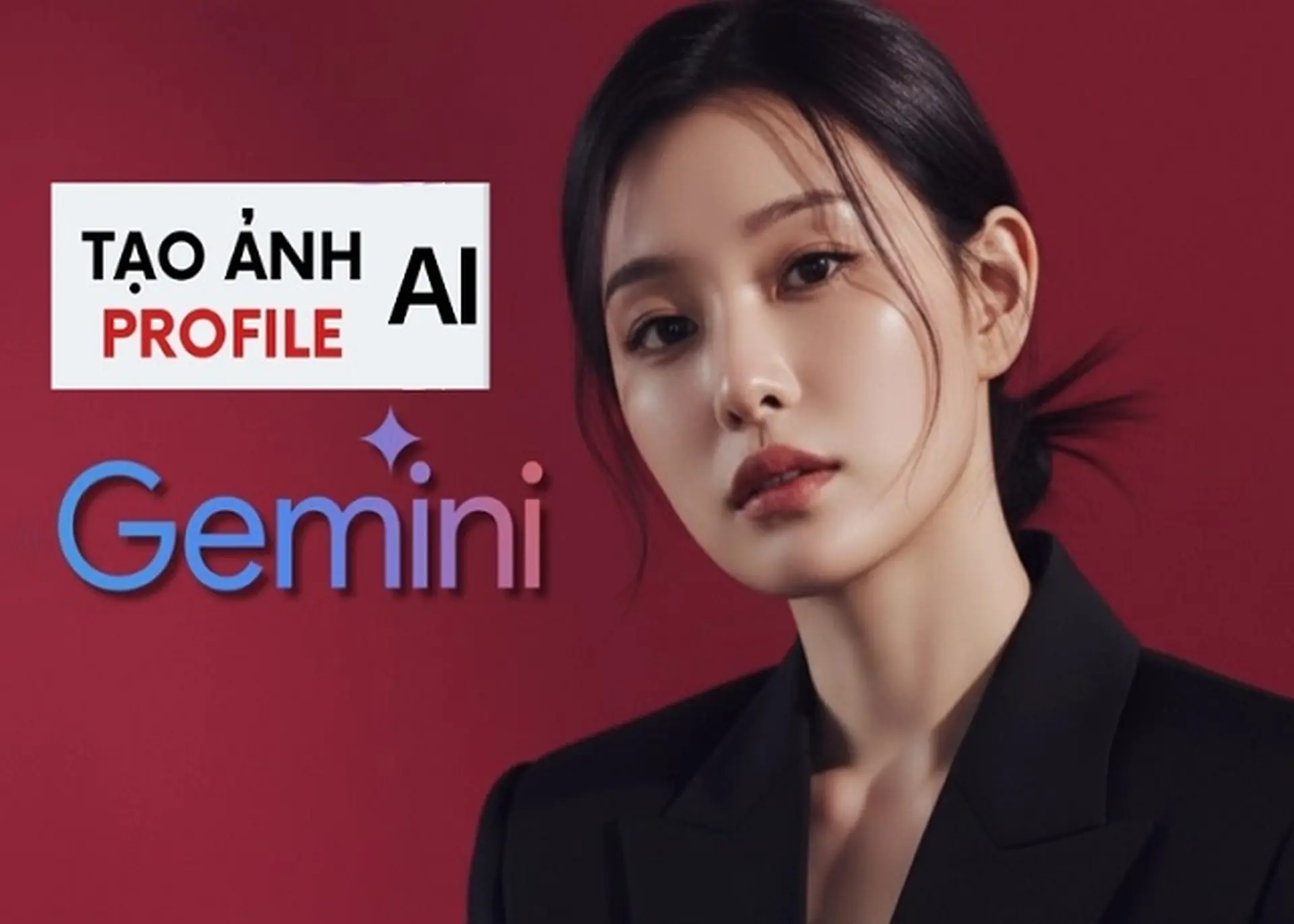 Cách tạo ảnh profile bằng AI với phông nền đỏ đẹp, chỉnh trang và chất lượng nhất