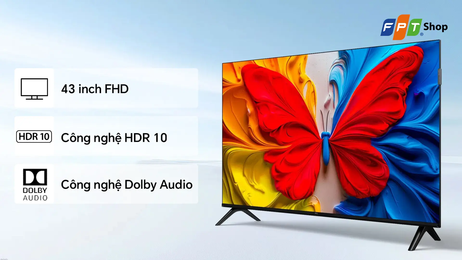 TCL Google TV QLED 43 inch Full HD 43S5K