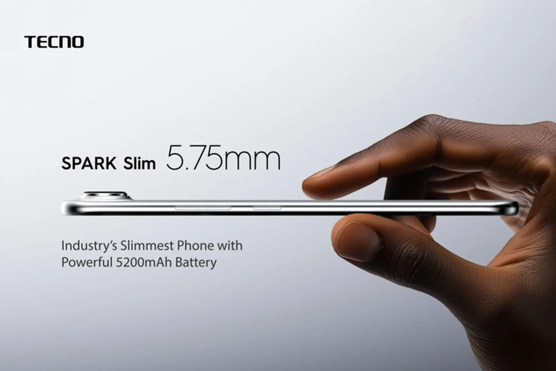 Tecno Spark Slim lộ diện – Smartphone mỏng nhất thế giới chỉ 5.75mm
