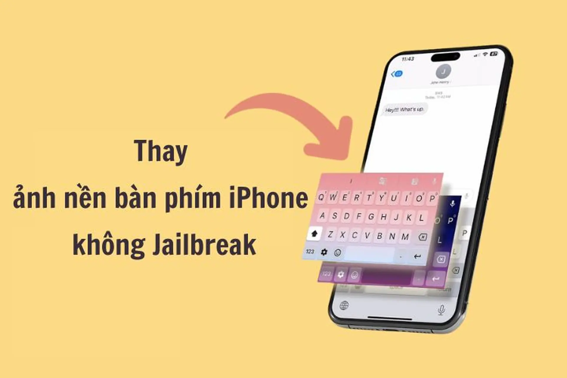 Thay ảnh nền bàn phím iPhone không Jailbreak: Hướng dẫn cài đặt đơn giản, nhanh chóng