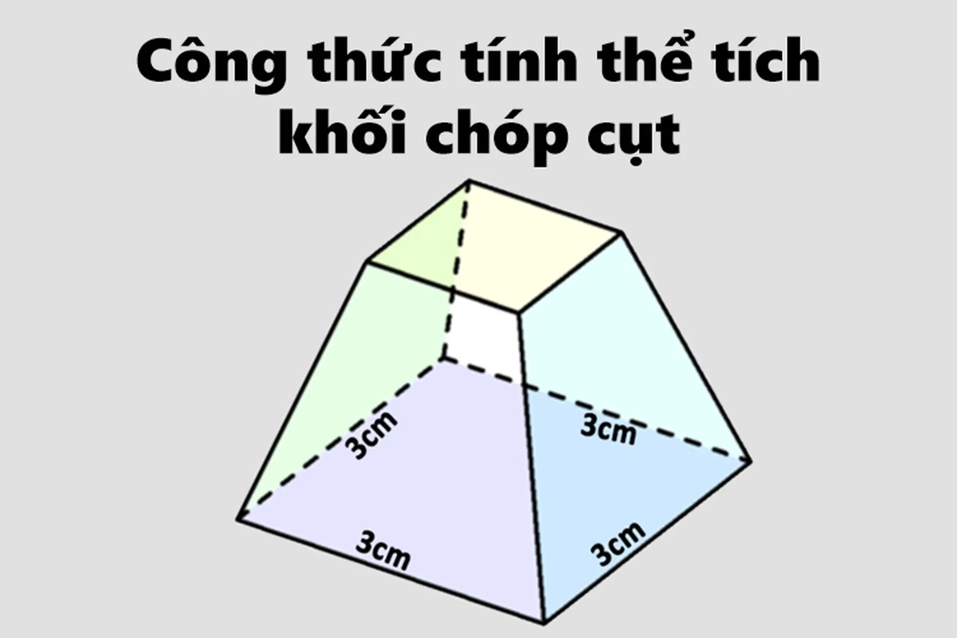 Cách tính thể tích khối chóp cụt cùng những bài tập minh hoạ đi kèm cực hay và hữu ích