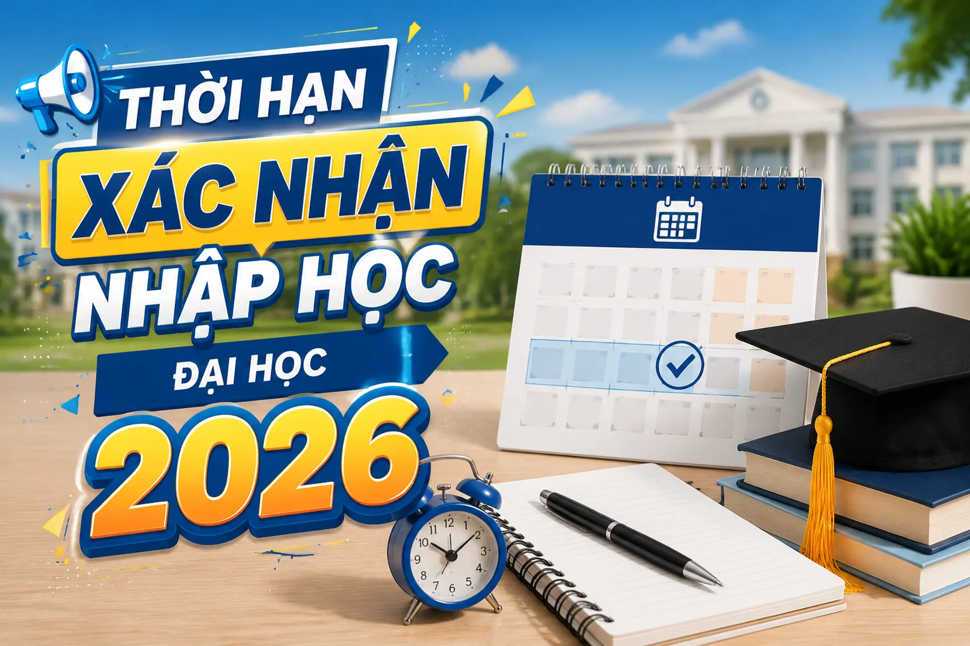 Thời hạn xác nhận nhập học đại học 2026: Những mốc thời gian thí sinh cần ghi nhớ